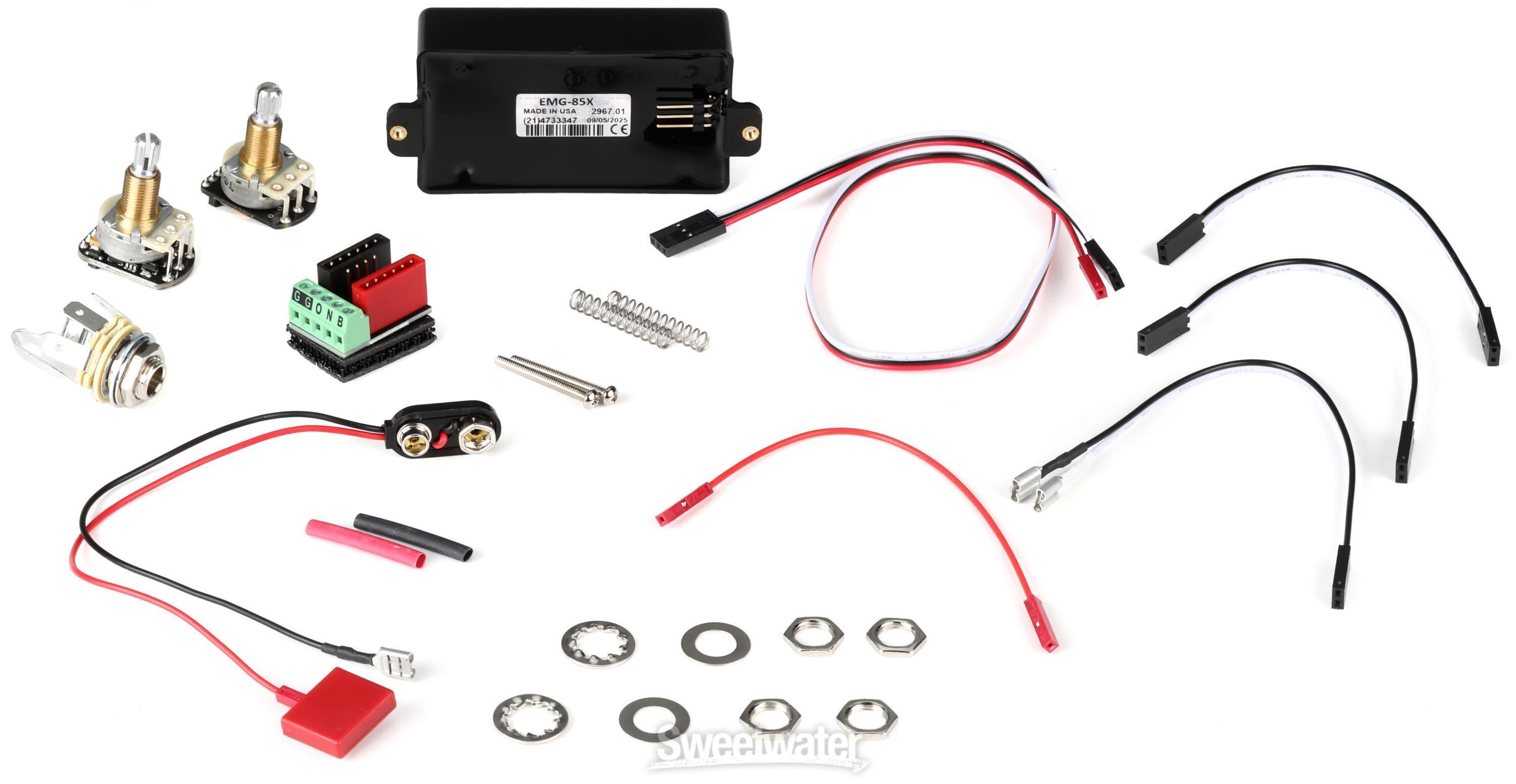 EMG 85X Active Alnico Humbucker Guitar Pickup - Black | Sweetwater