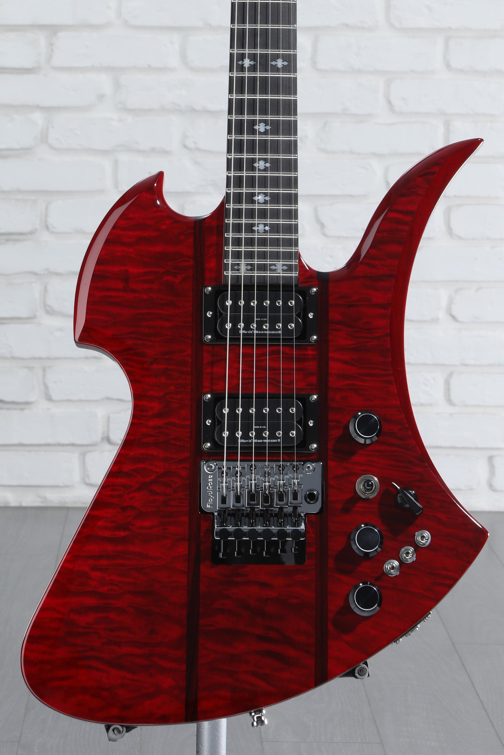 B.C. Rich Mockingbird Legacy ST with Floyd Rose Electric Guitar - Trans Red