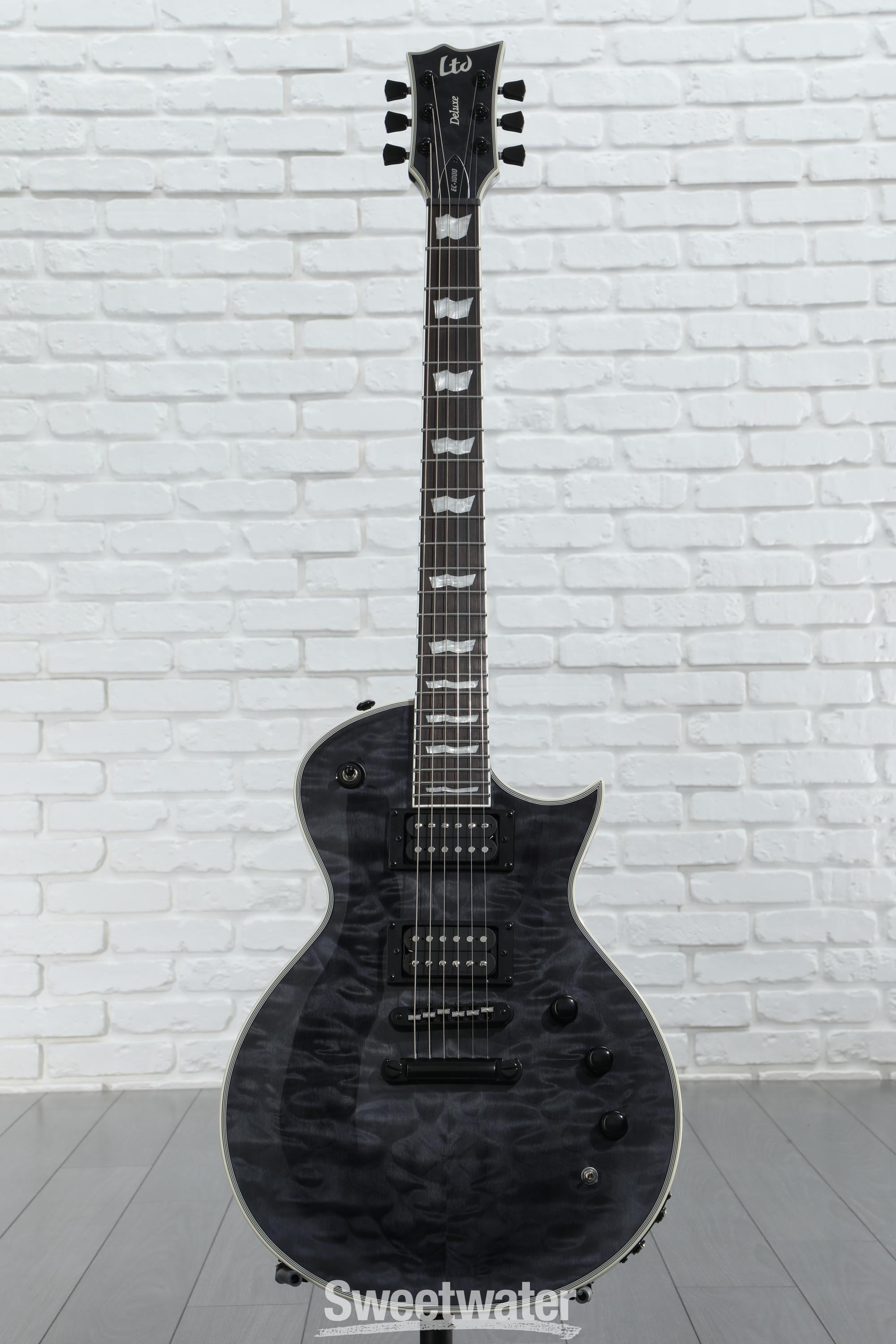 ESP LTD EC-1000 Piezo Electric Guitar - See Thru Black