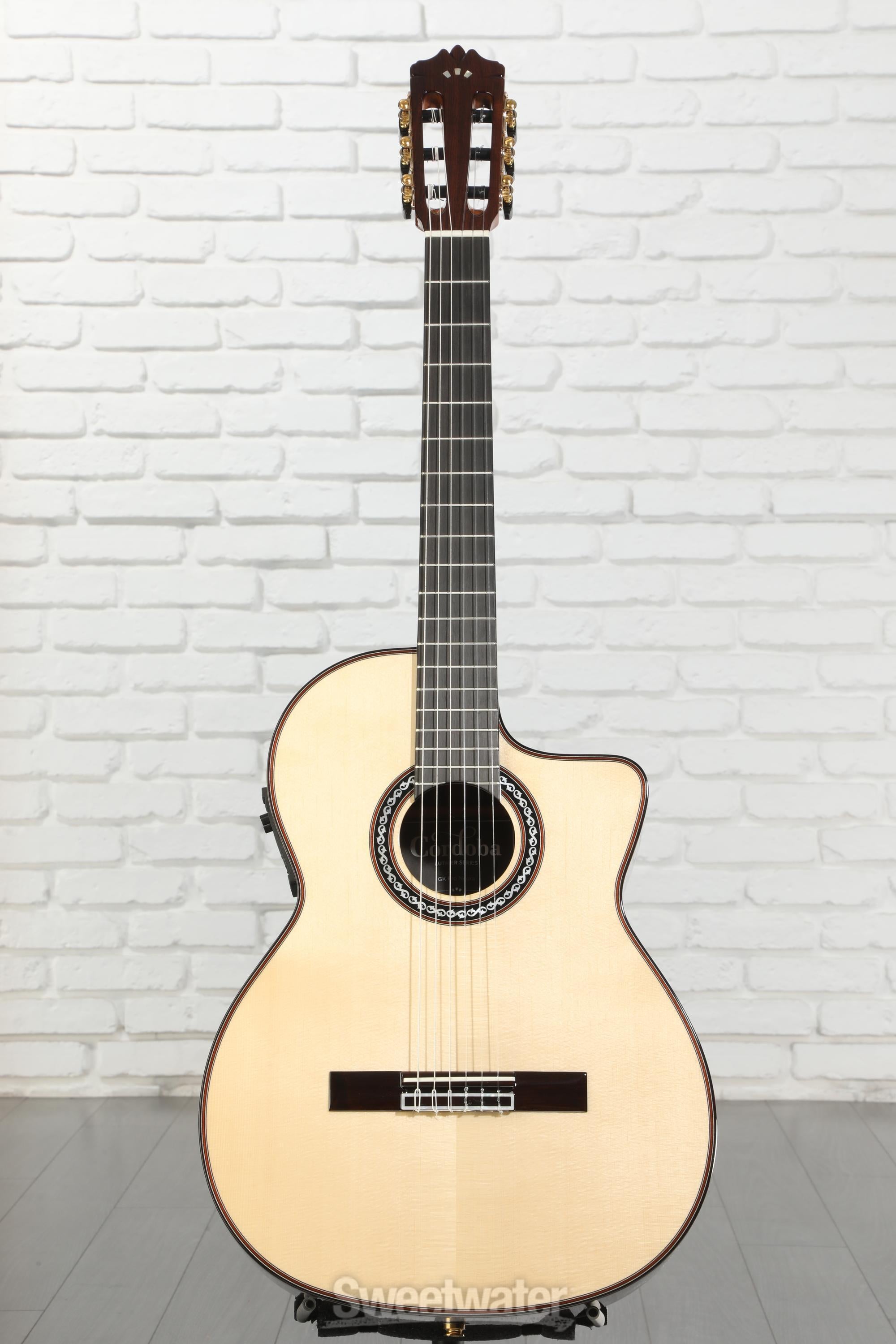 Cordoba GK Pro Negra Nylon String Acoustic-Electric Guitar