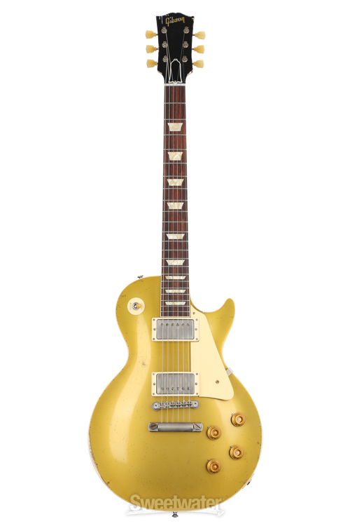 Gibson Custom 1957 Les Paul Goldtop Reissue Electric Guitar - Murphy Lab  Ultra Heavy Aged Double Gold