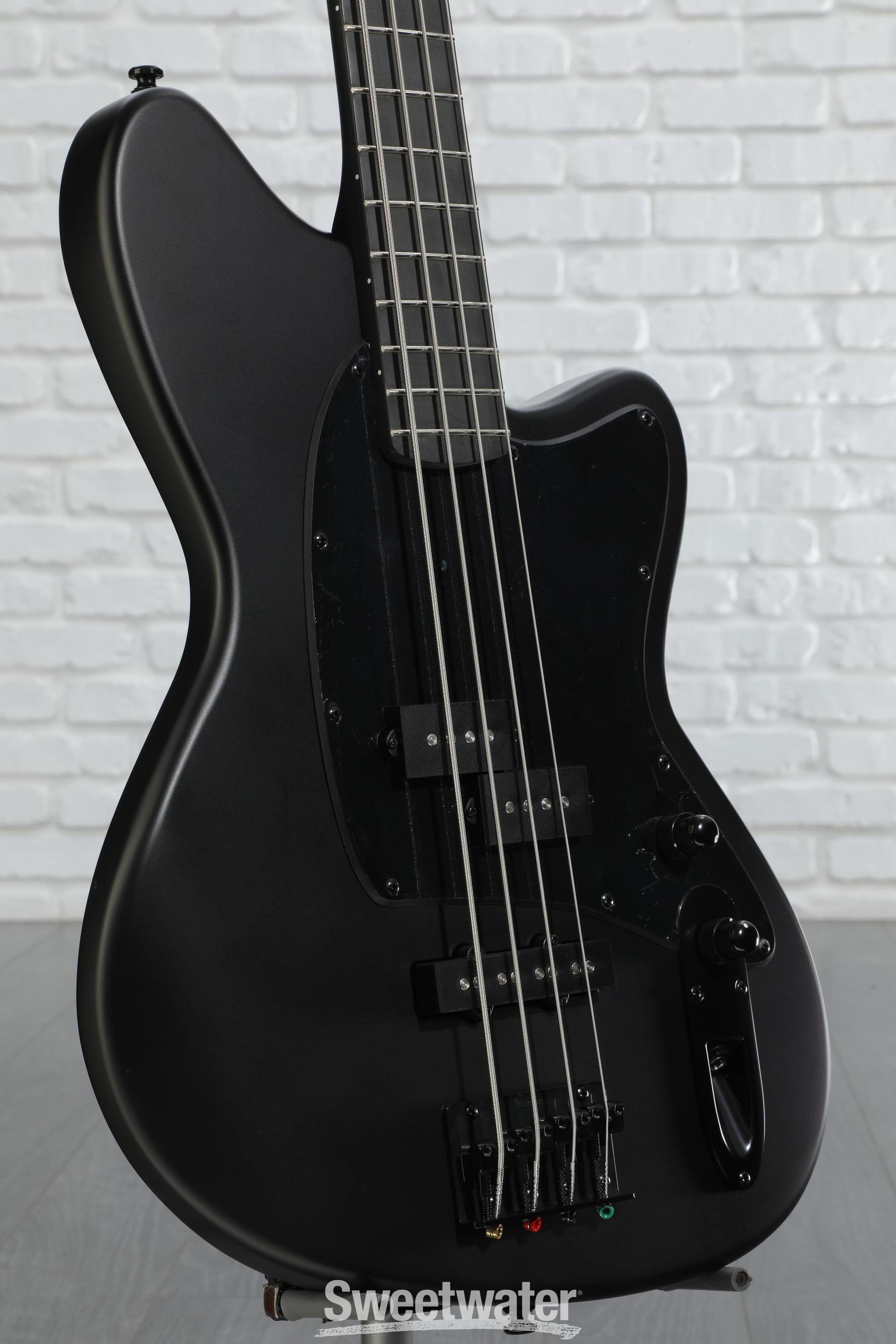 Ibanez Talman Bass Guitar - Black Flat | Sweetwater