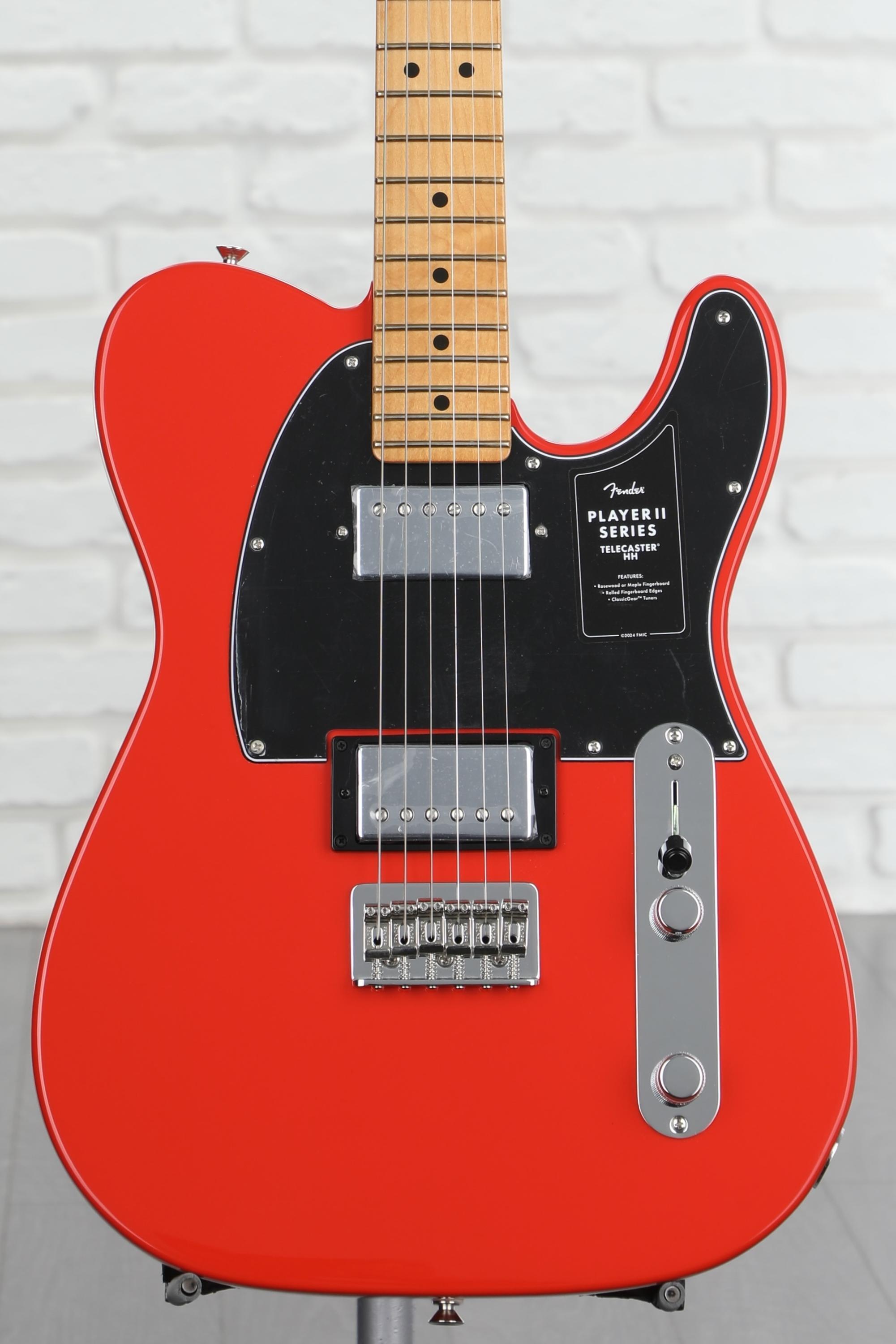 Fender Player II Telecaster HH Electric Guitar - Coral Red with Maple  Fingerboard