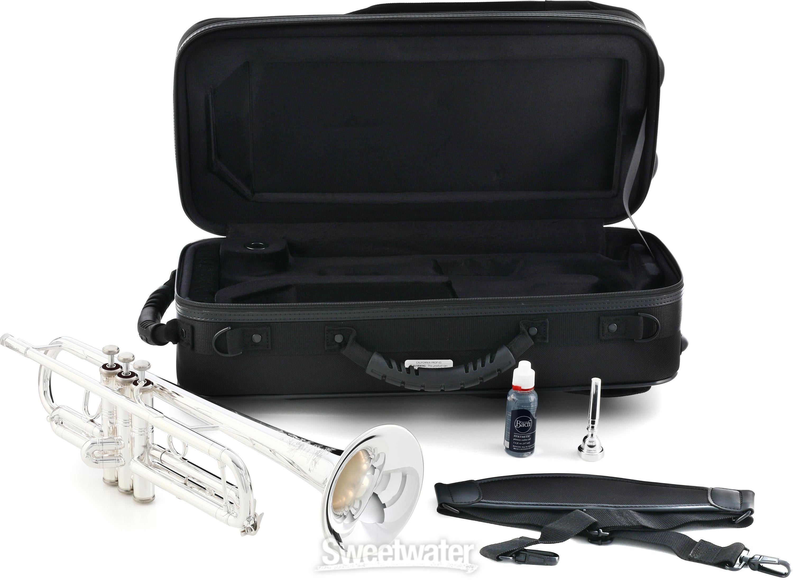 Bach TR411S Intermediate Bb Trumpet - Silver Plated | Sweetwater