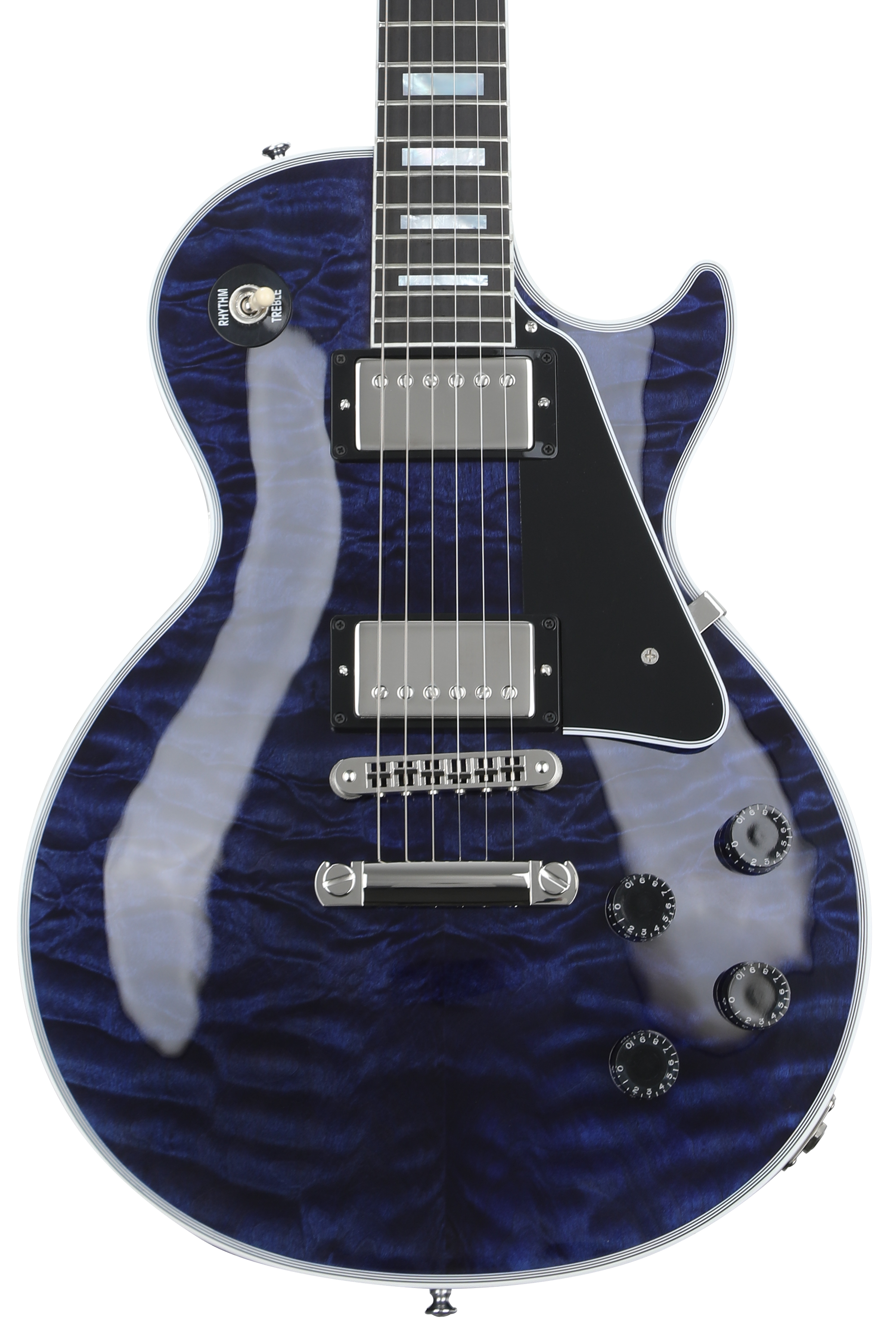 Gibson Custom Les Paul Custom AAA Quilt Top Viper Blue Gloss Sweetwater Exclusive