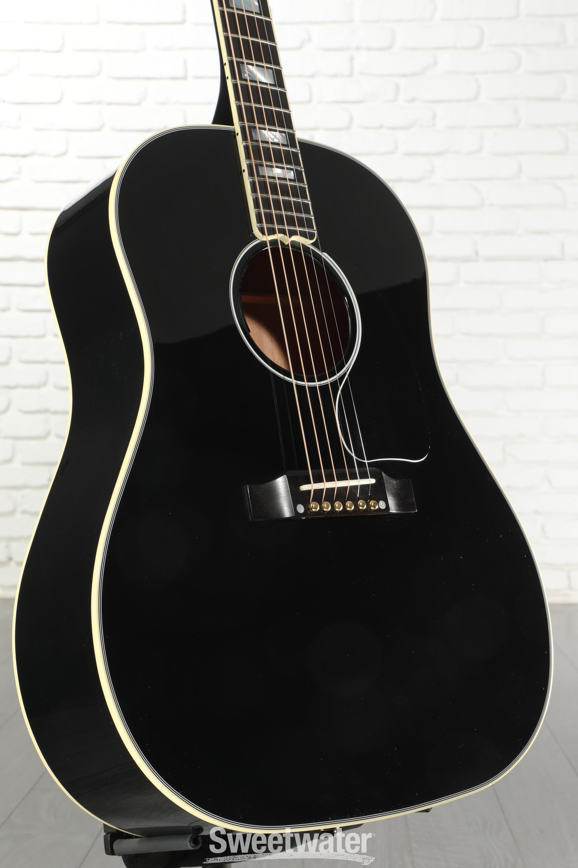 Gibson Acoustic J-45 Custom Acoustic-electric Guitar - Ebony