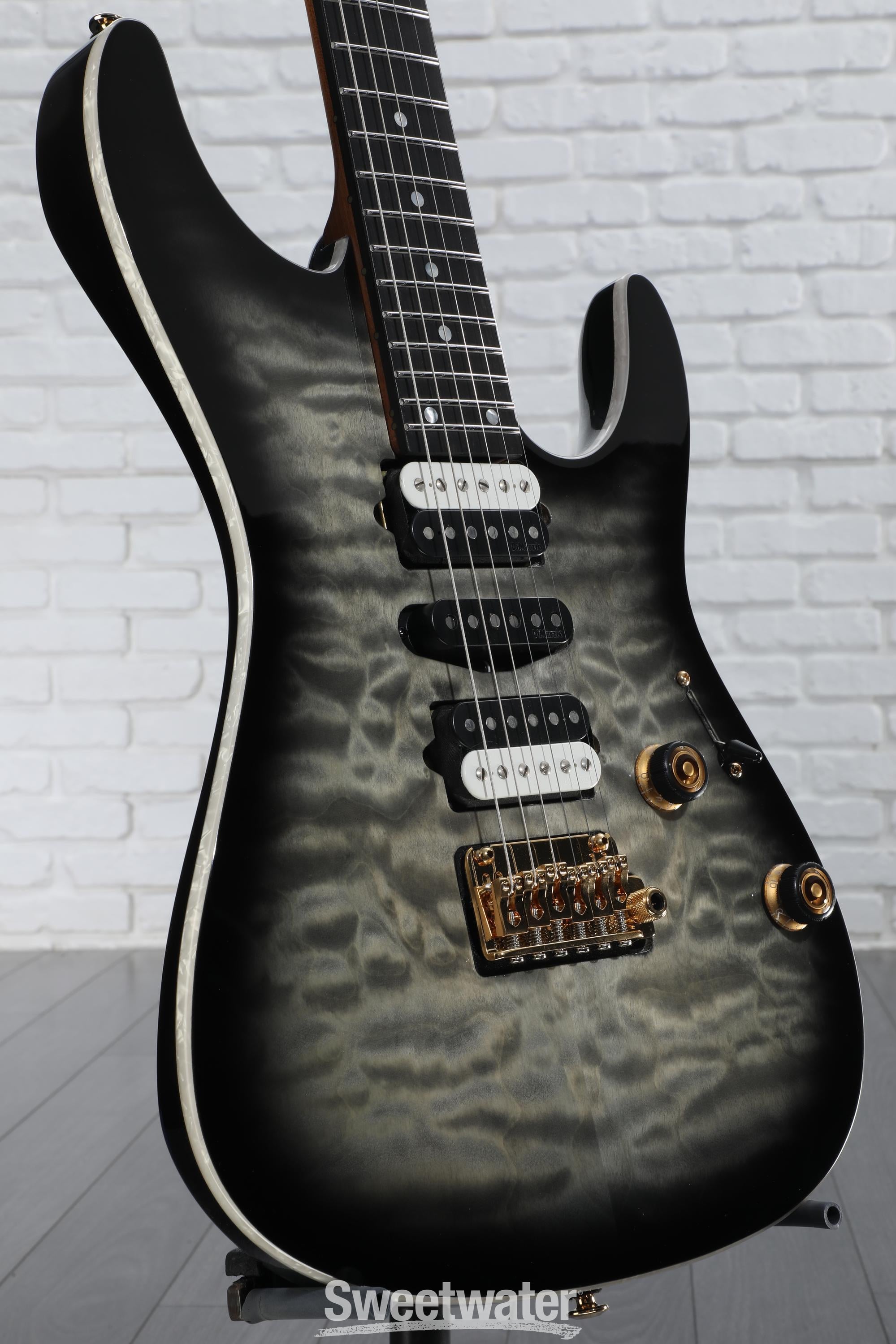Ibanez Premium AZ47P1QM Electric Guitar - Black Ice Burst