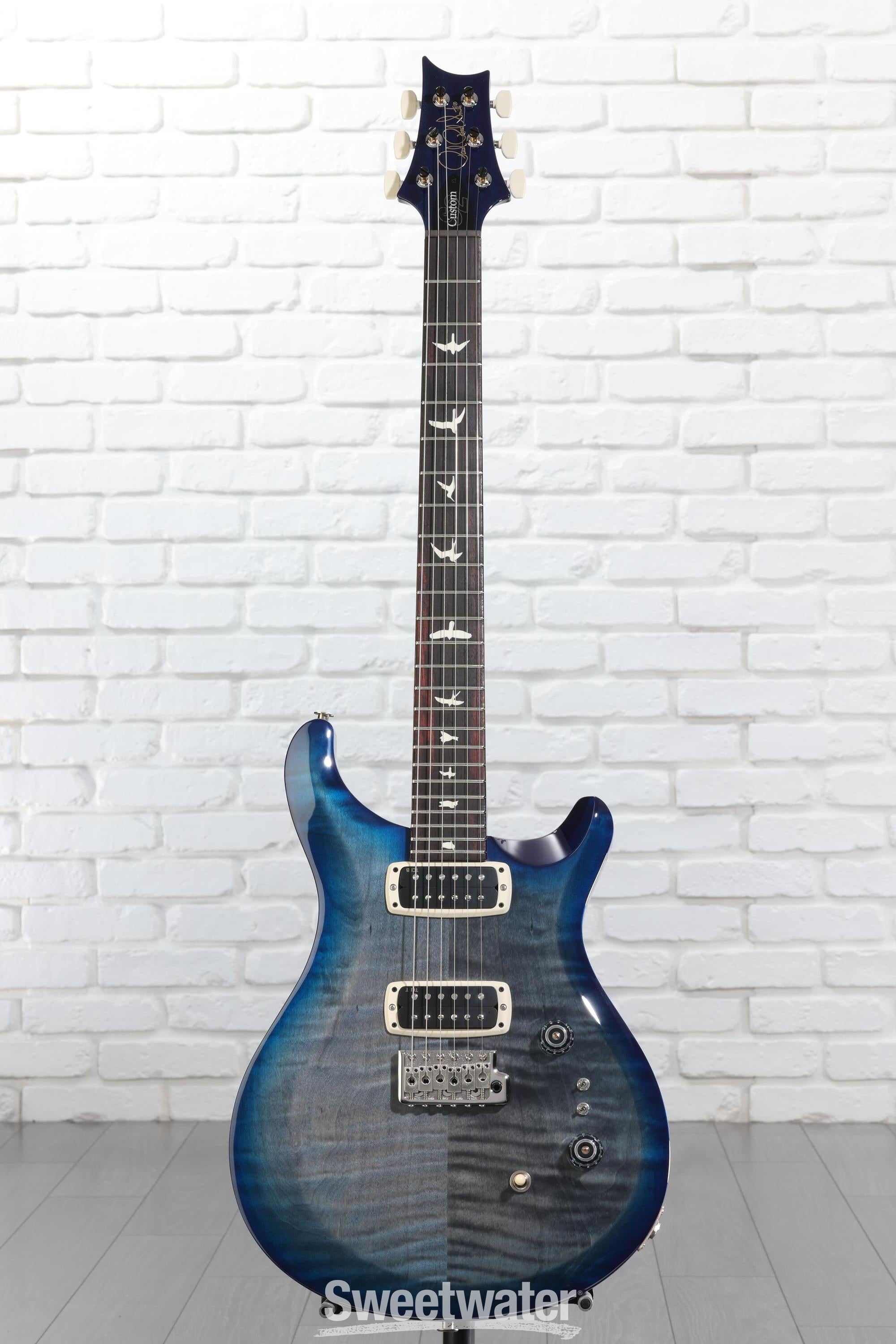 PRS S2 Custom 24-08 Electric Guitar - Faded Gray Black Blue Burst