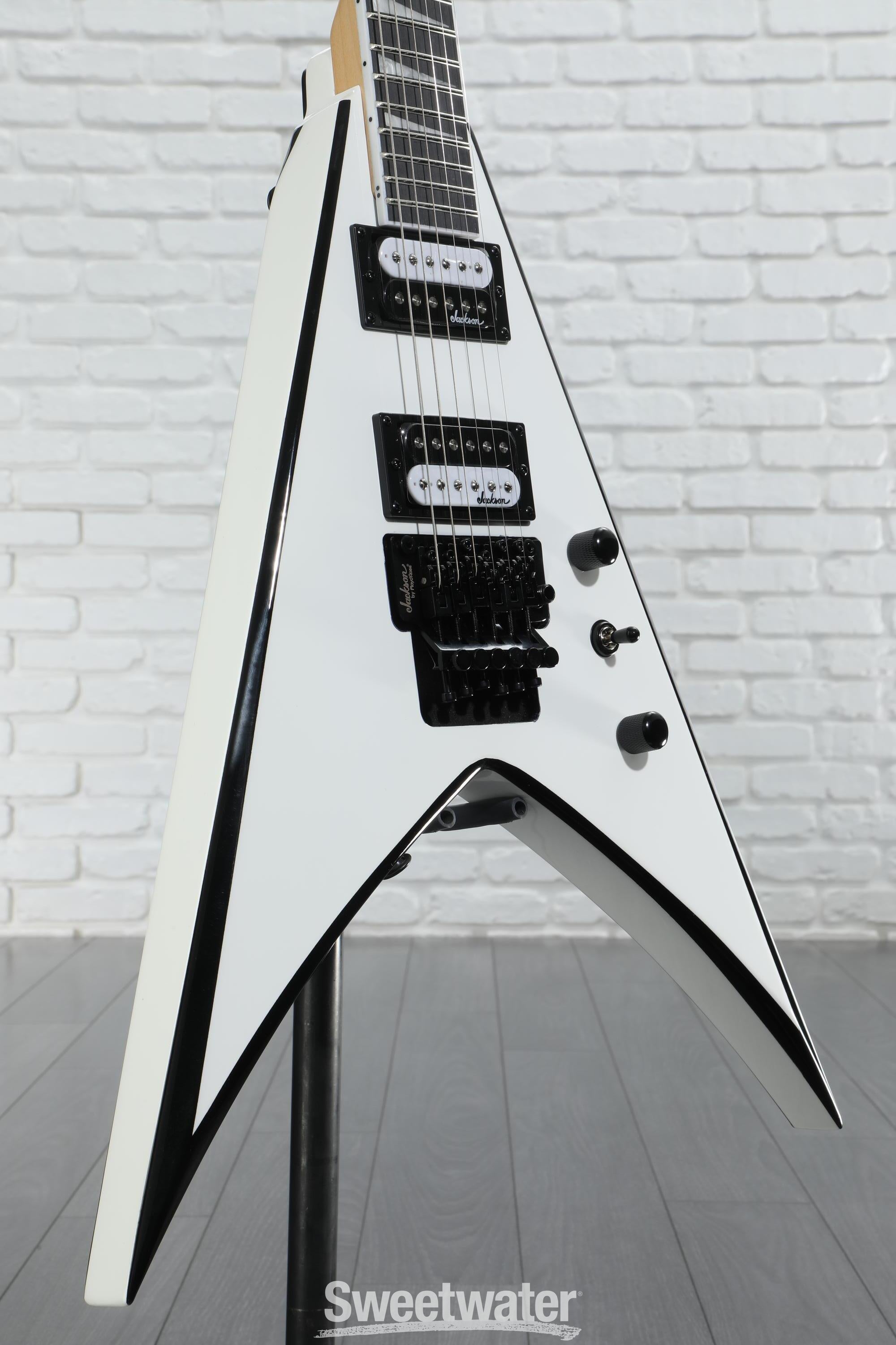 Jackson JS Series King V JS32 - White with Black Bevels