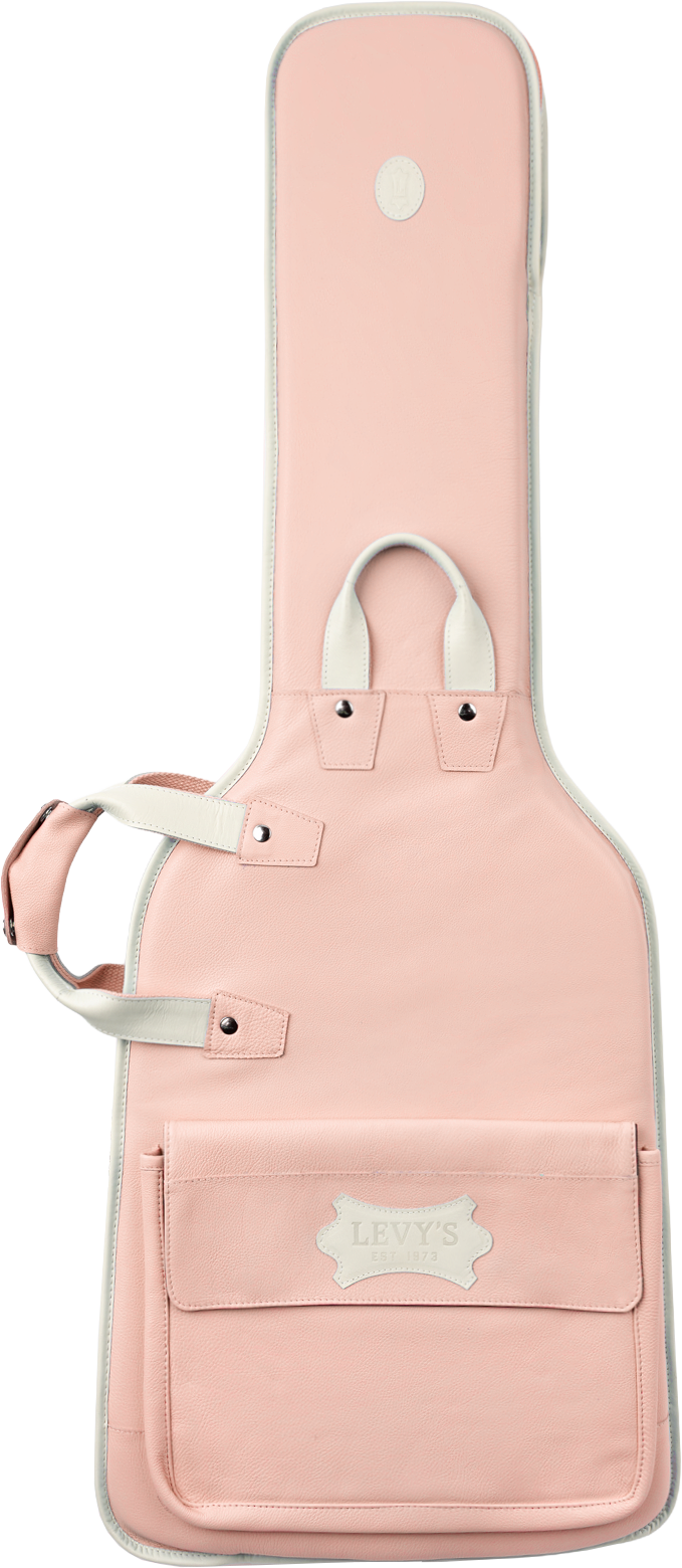 Levy's Chroma Leather Electric Guitar Gig Bag - Aqua Green