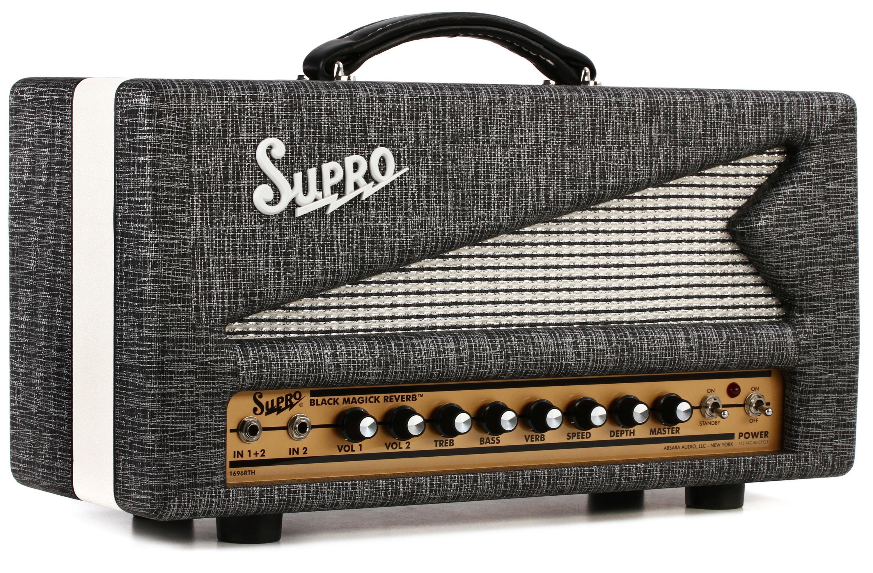 Supro 1696rt black store magick reverb combo