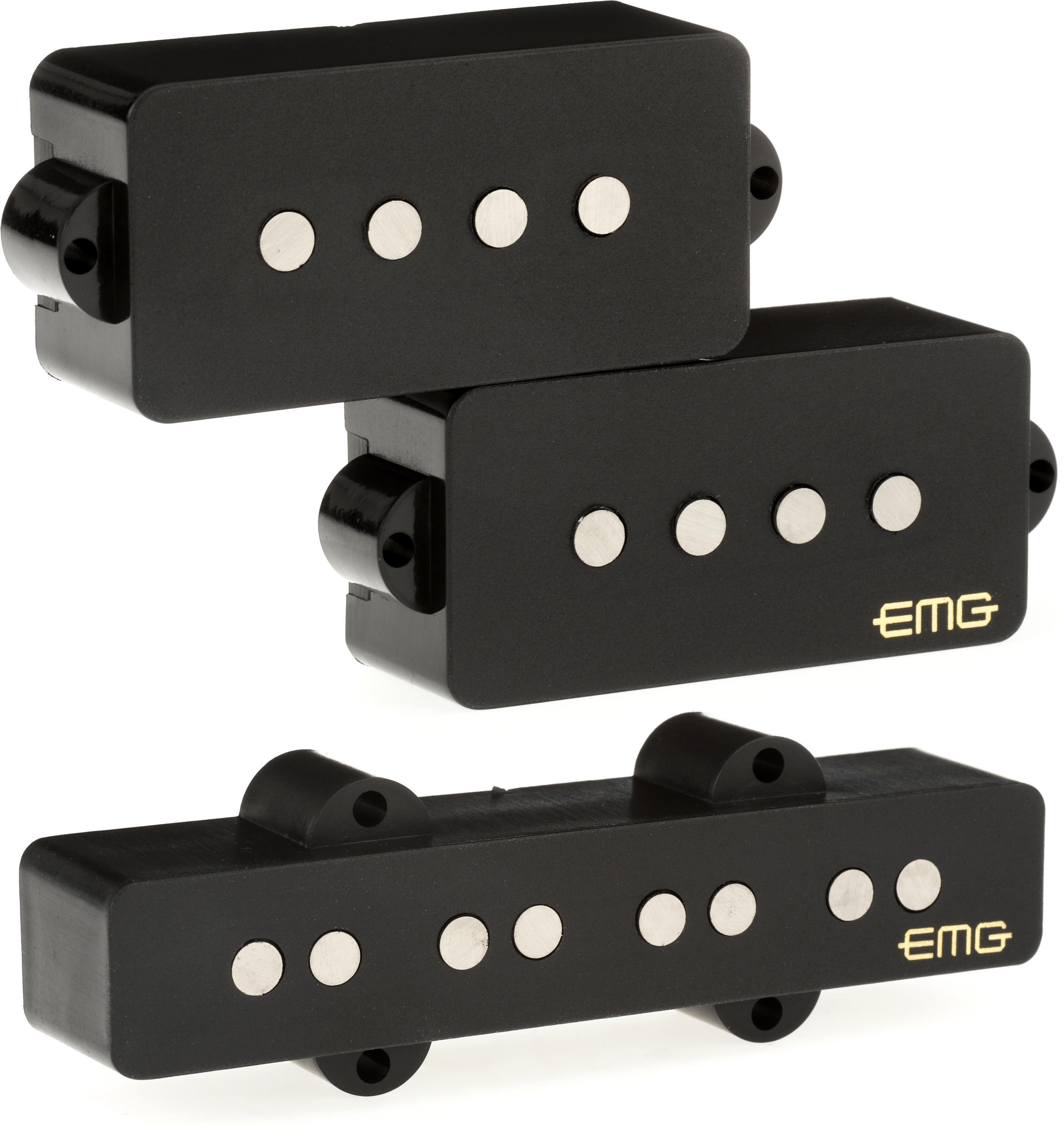 EMG GZR-PJHZ Geezer Butler Signature P/J Bass Pickup Set - Black |  Sweetwater