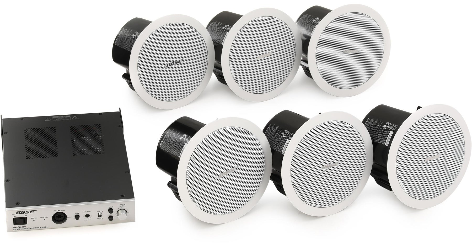 Bose Professional AudioPack Pro C6 120-volt In-ceiling Loudspeaker Pack - White