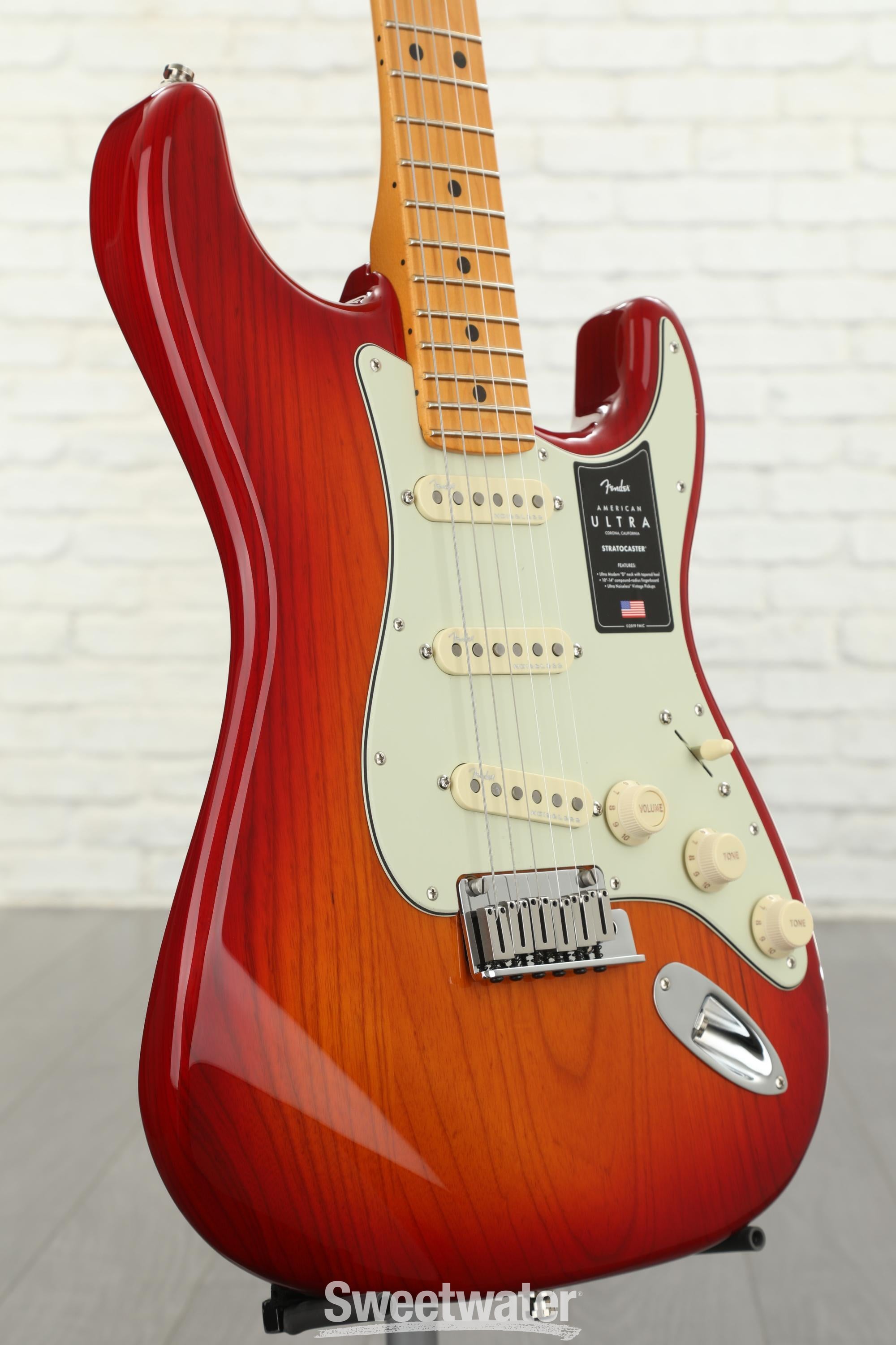 Fender stratocaster shop red burst