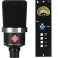Photo of Neumann TLM 102 Large-diaphragm Condenser Microphone and API 312 500 Series Microphone Preamp - Black