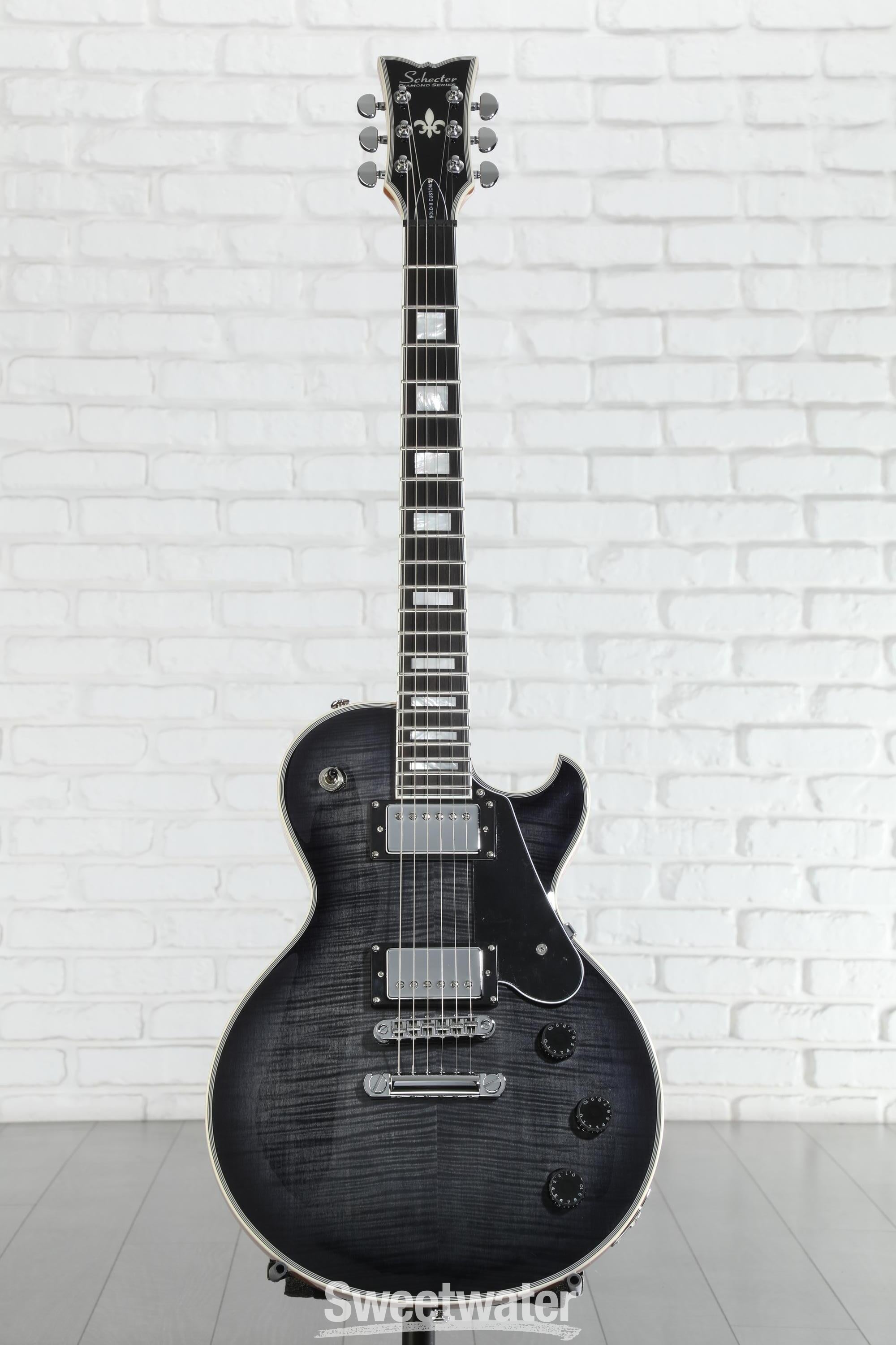Schecter Solo-II Custom Electric Guitar - Trans Black Burst
