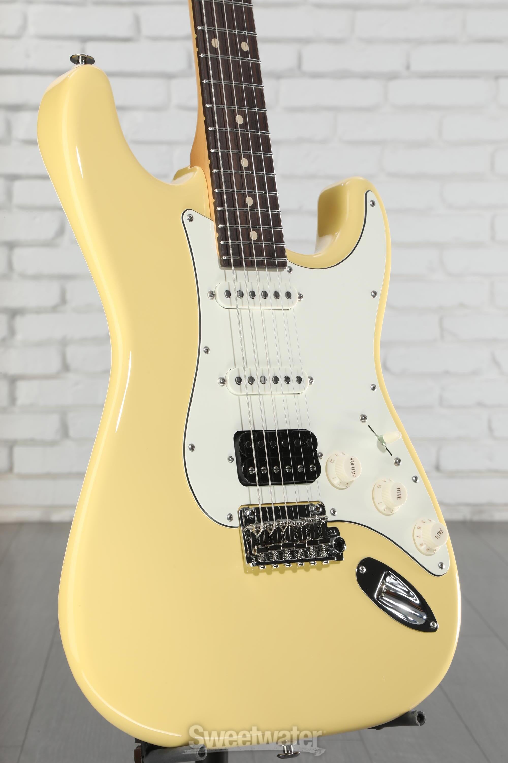 Suhr Classic S Electric Guitar - Vintage Yellow, HSS | Sweetwater