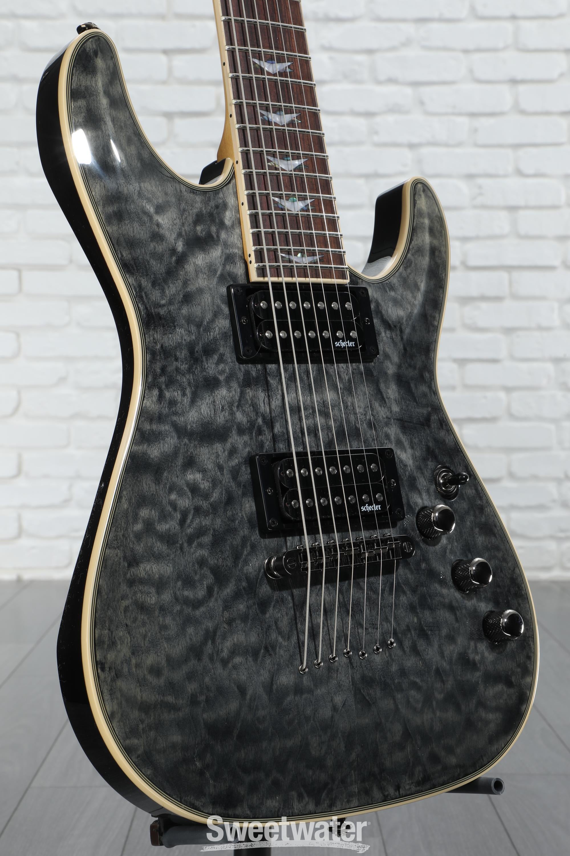 Schecter Omen Extreme-7 Electric Guitar - See Thru Black