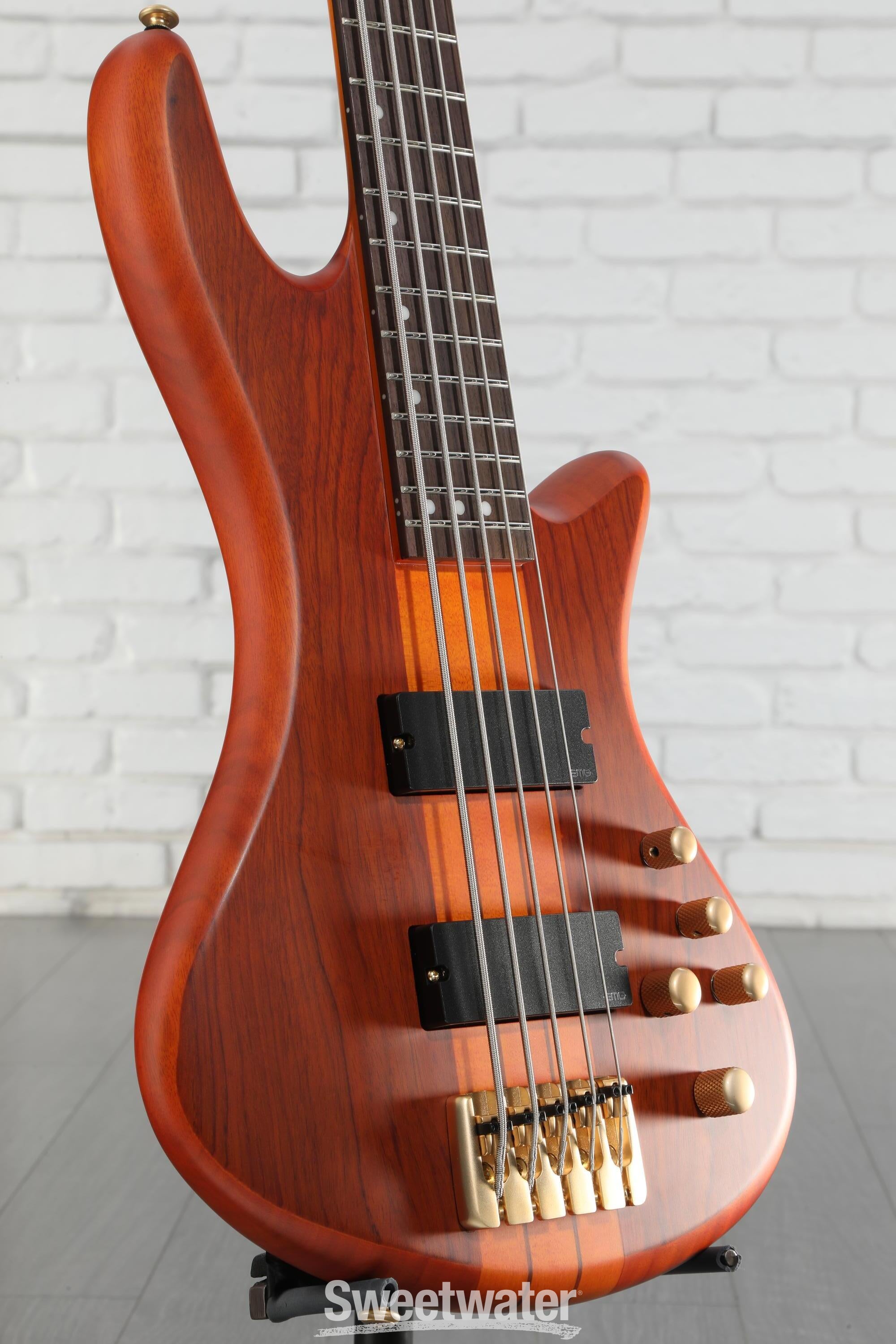 Schecter Stiletto Studio 5 Bass Guitar - Honey Satin
