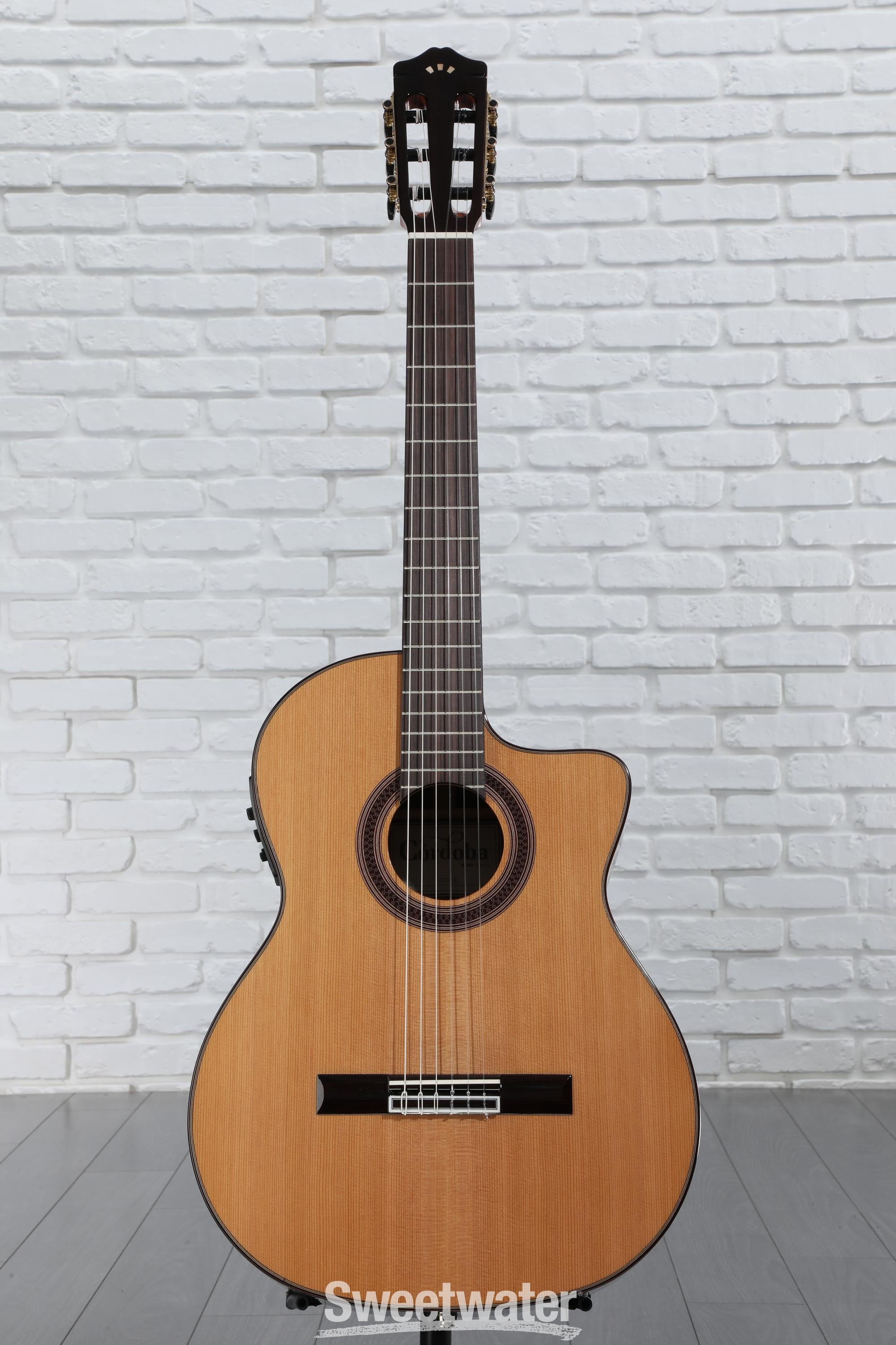 Cordoba C7-CE Nylon String Acoustic-electric Guitar - Cedar