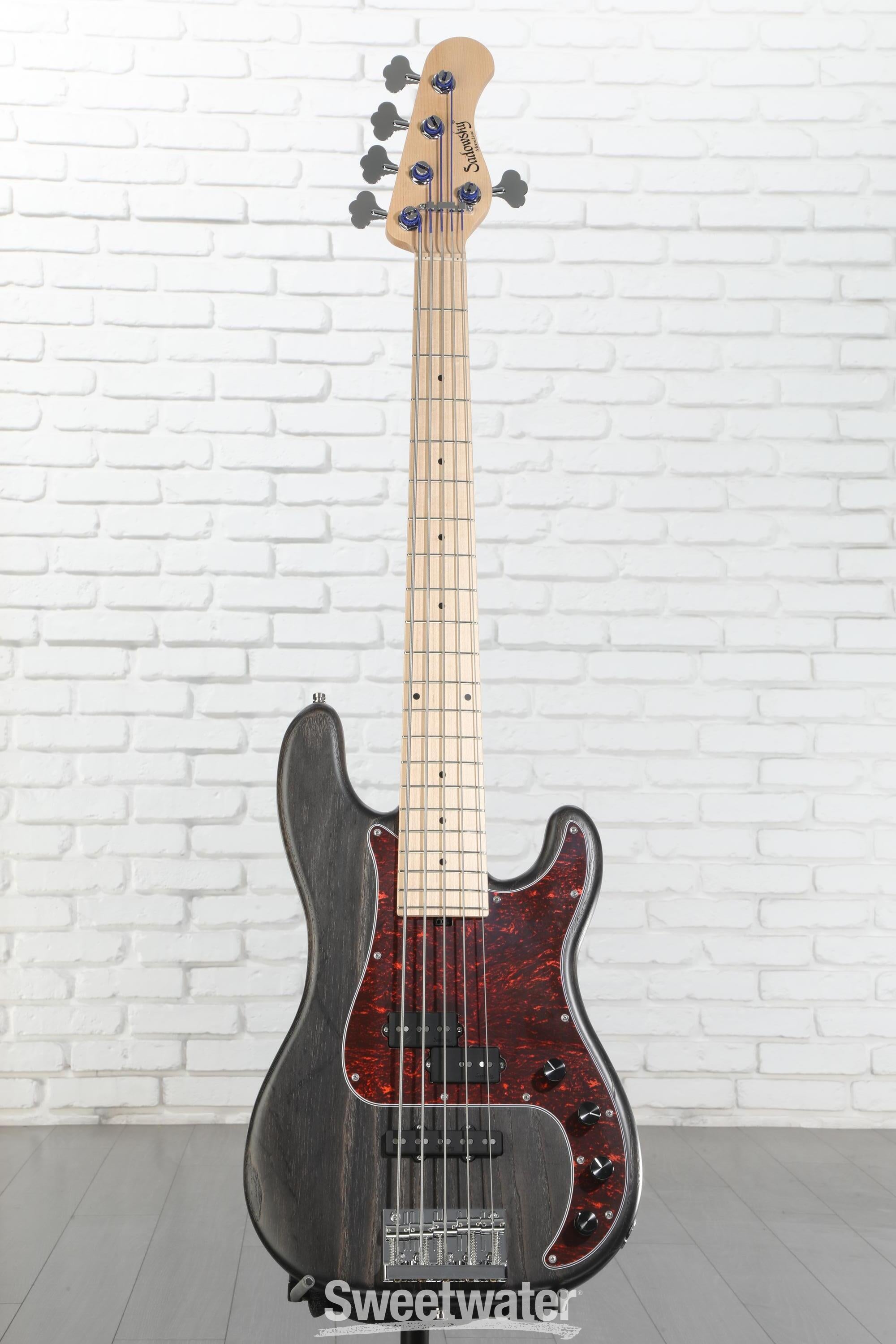ベース Sadowsky Metroline 21 M/J5 ASH Black Sadowsky Metroline 21-Fret Vintage J/J Bass Ash 5 (Germany