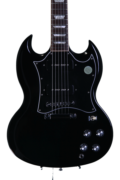 Gibson SG Standard P-90 - Ebony | Sweetwater Gibson SG Standard P-90 - Ebony | Sweetwater