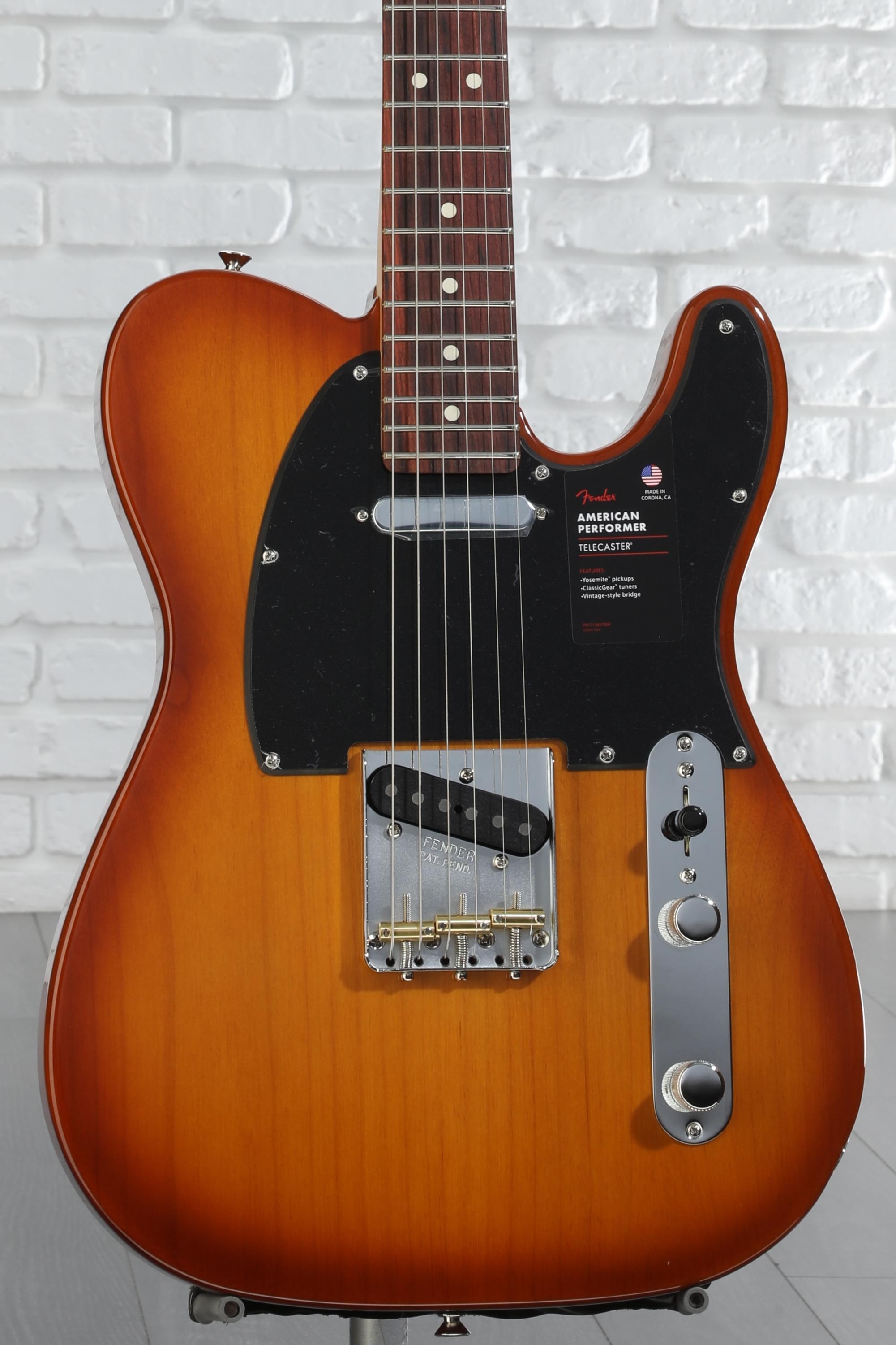Fender American Performer Telecaster Satin Honey Burst w/ Gigbag