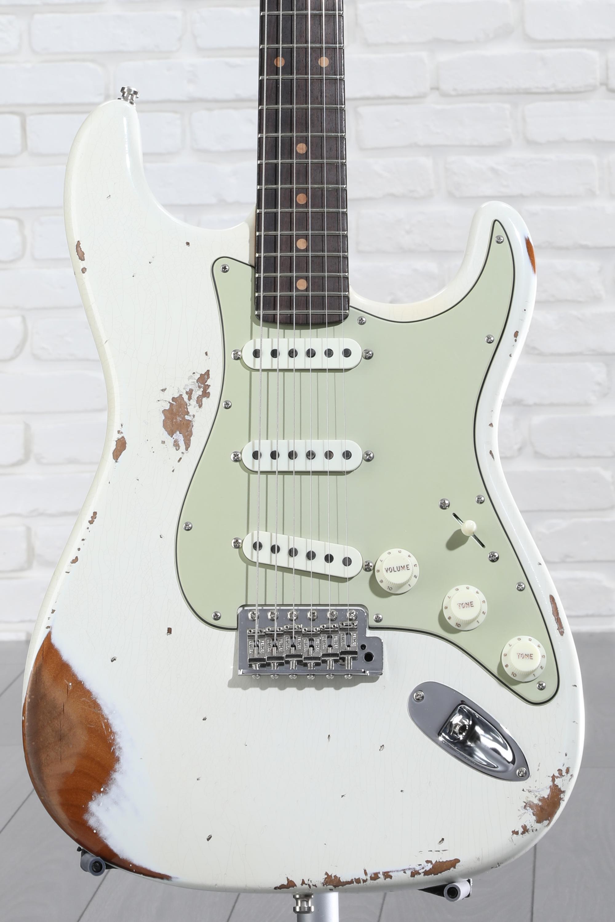 ★Custom Relic OlympicWhite Stratocaster★ Fender Custom Shop Limited-edition '56 Hardtail Stratocaster
