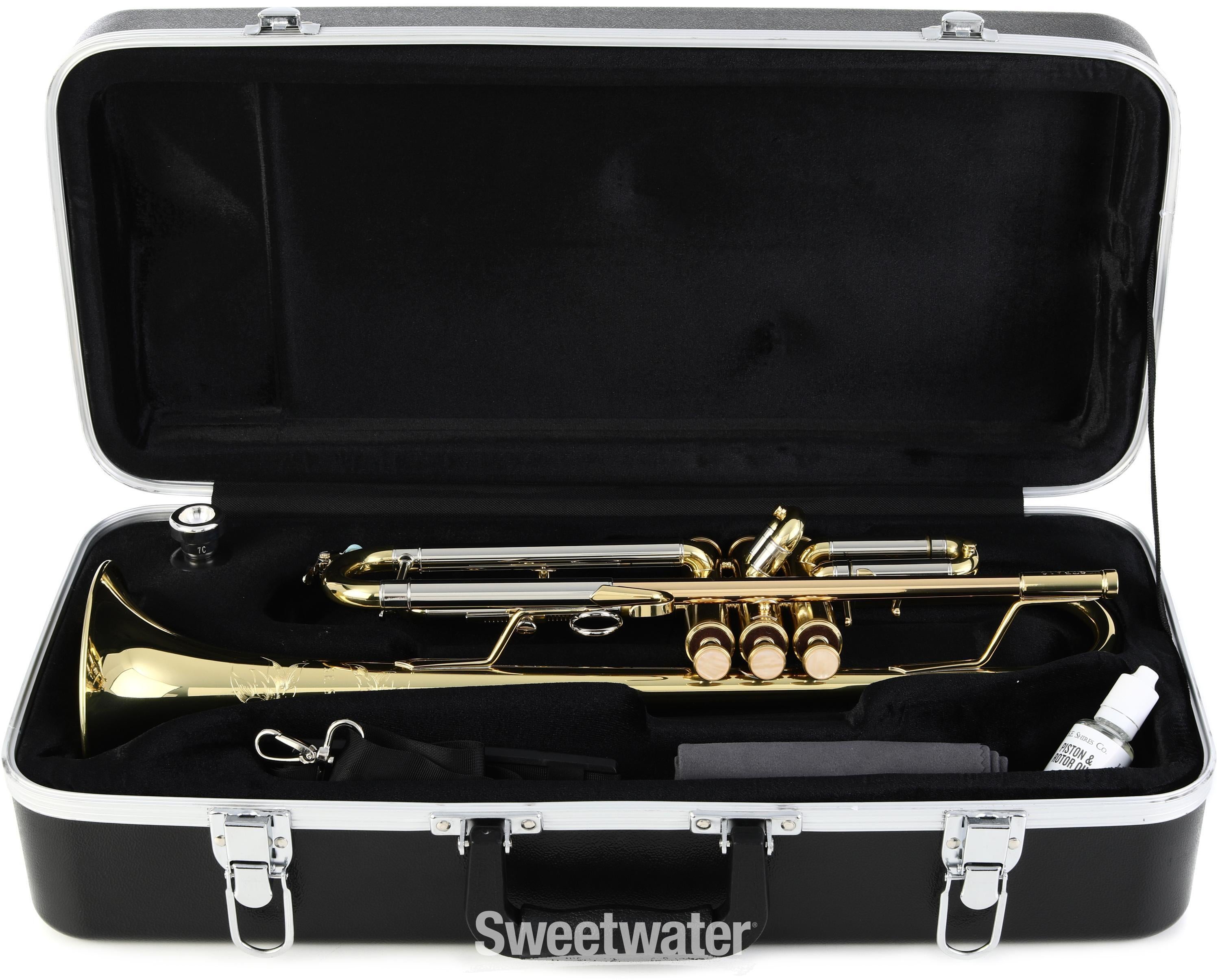 S.E. Shires STRA10 Model A Student Bb Trumpet - Clear Lacquer