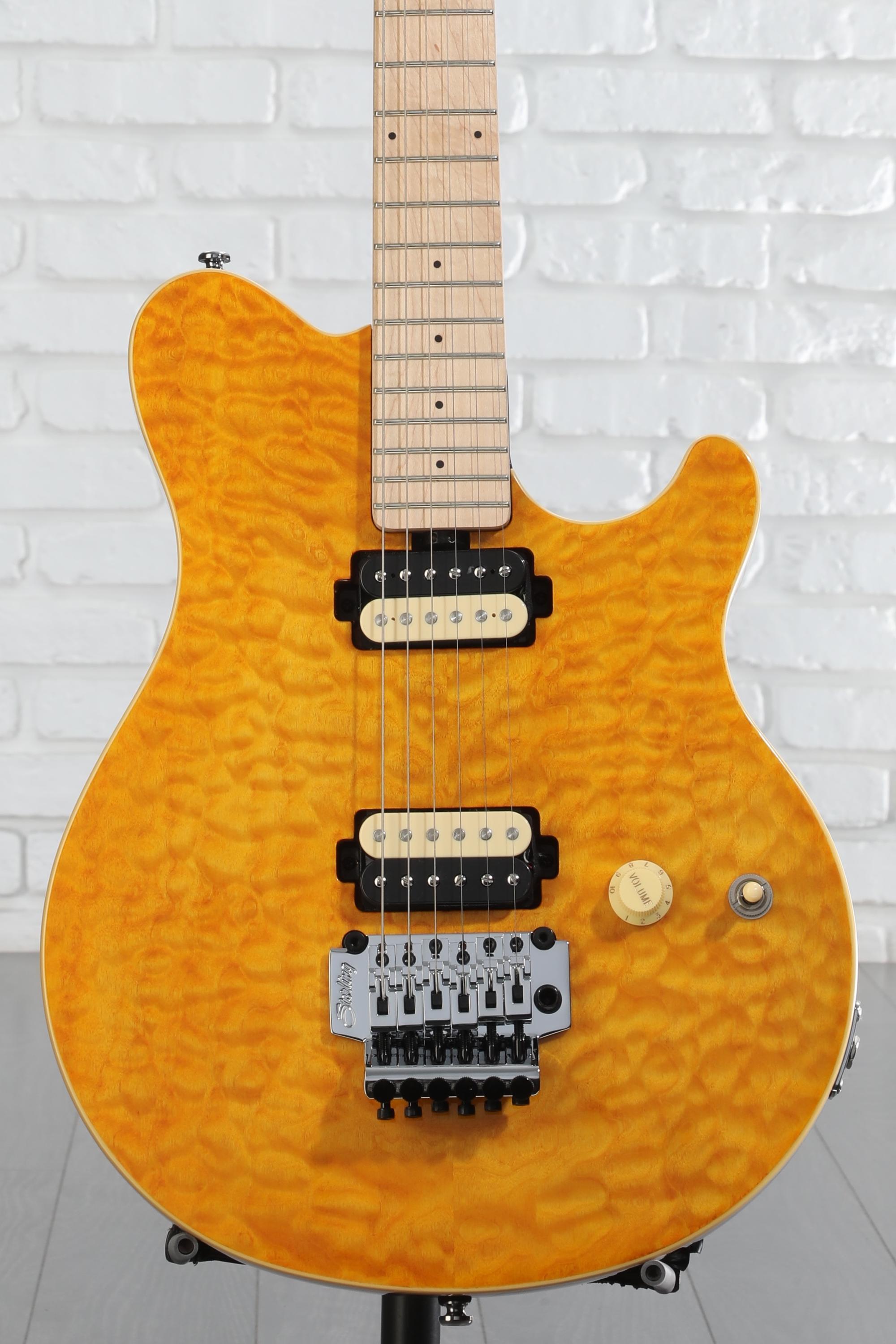 sterling by Music Man Axis トランスゴールド Sterling by Music Man Axis, Flame Maple Top, Trans Gold