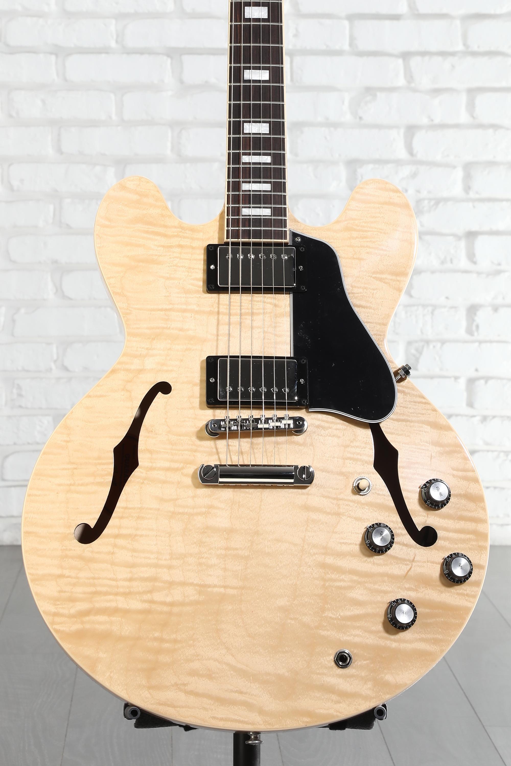 ギター Gibson ES-335 Figured Antique Natural ES-335 Figured - Antique Natural – Dave's Guitar Shop