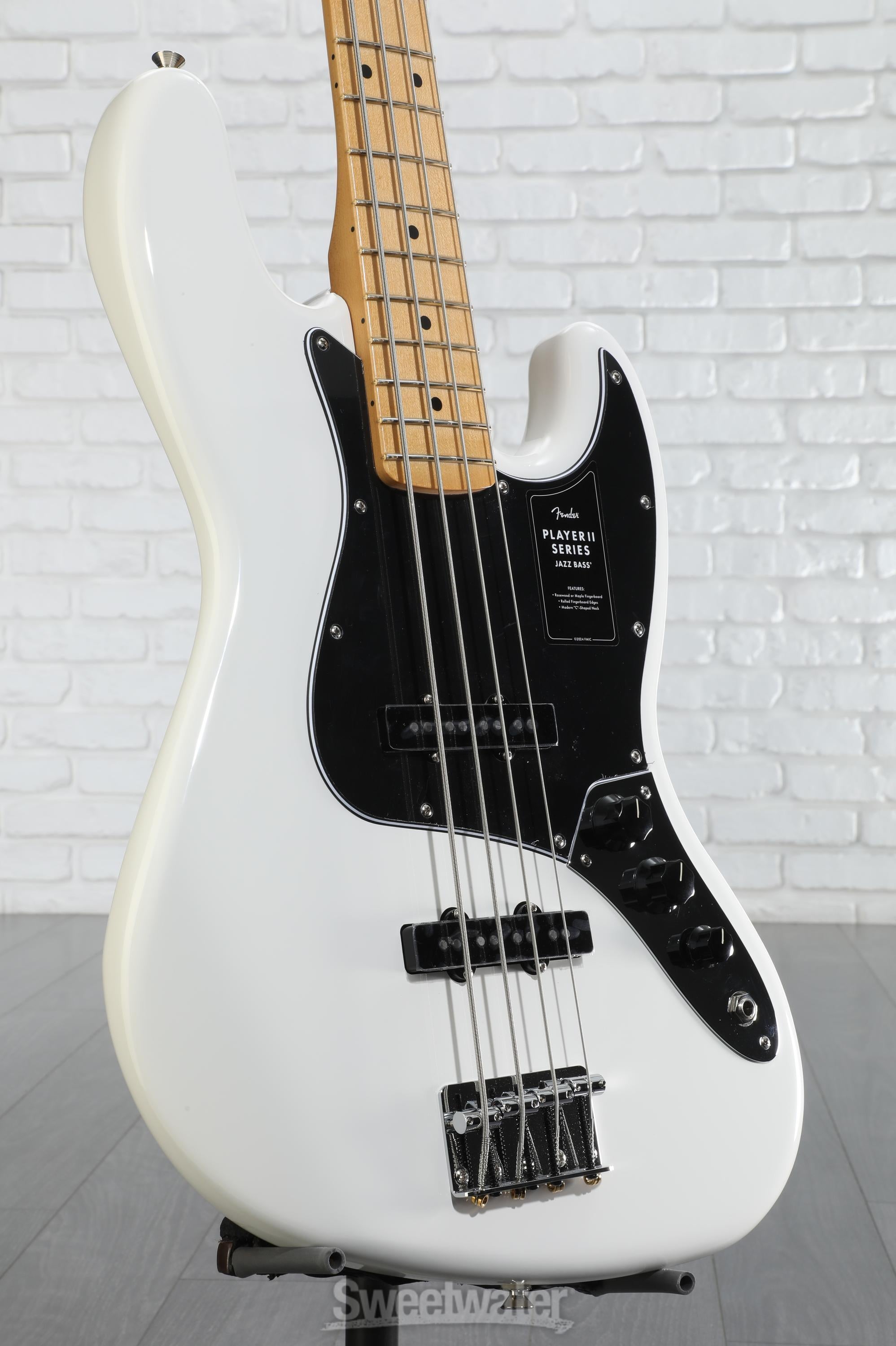 Fender Player II Jazz Bass - Polar White with Maple