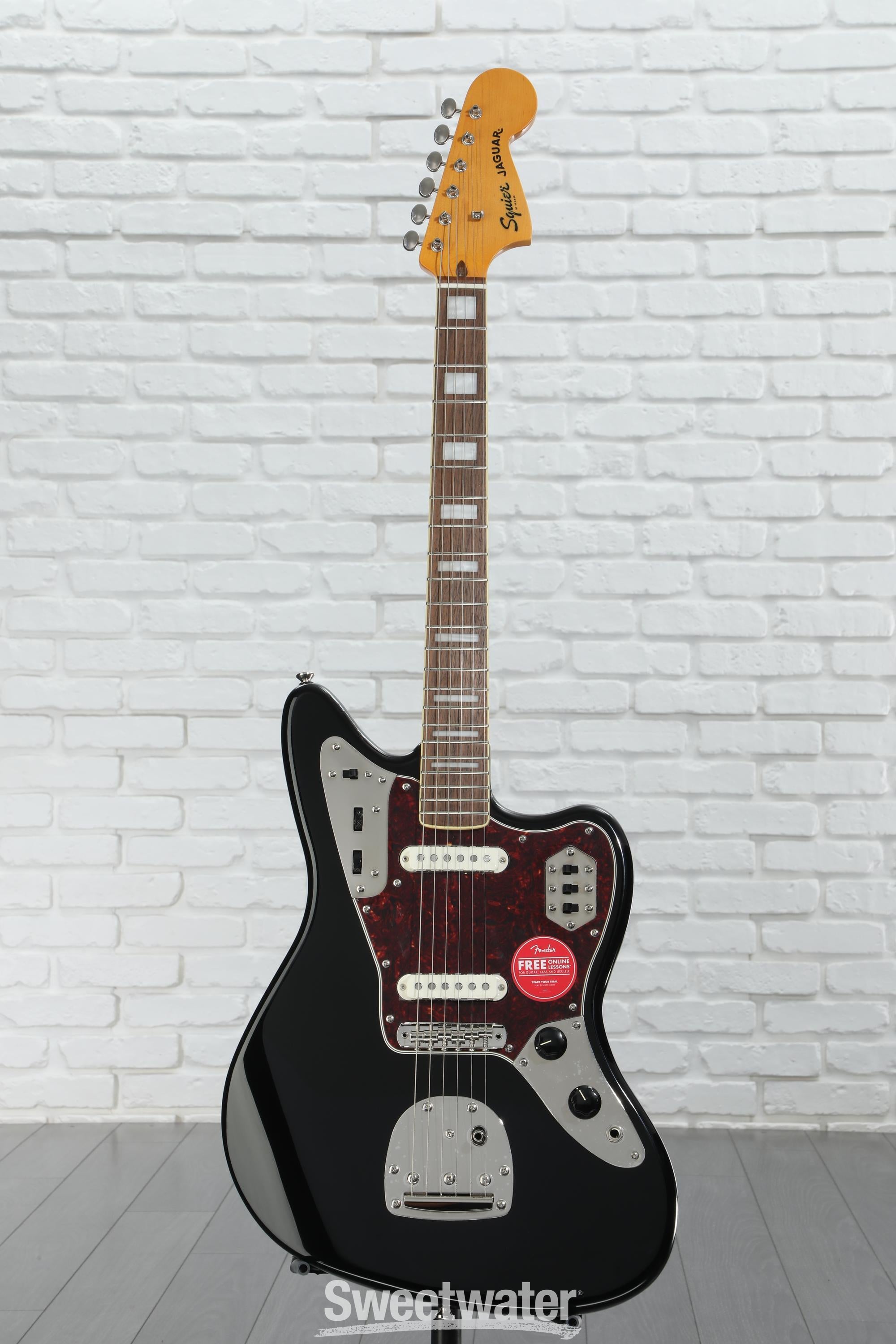 ギター squier classic vibe '70s jaguar BK Squier Classic Vibe '70s Jaguar - Black | Sweetwater