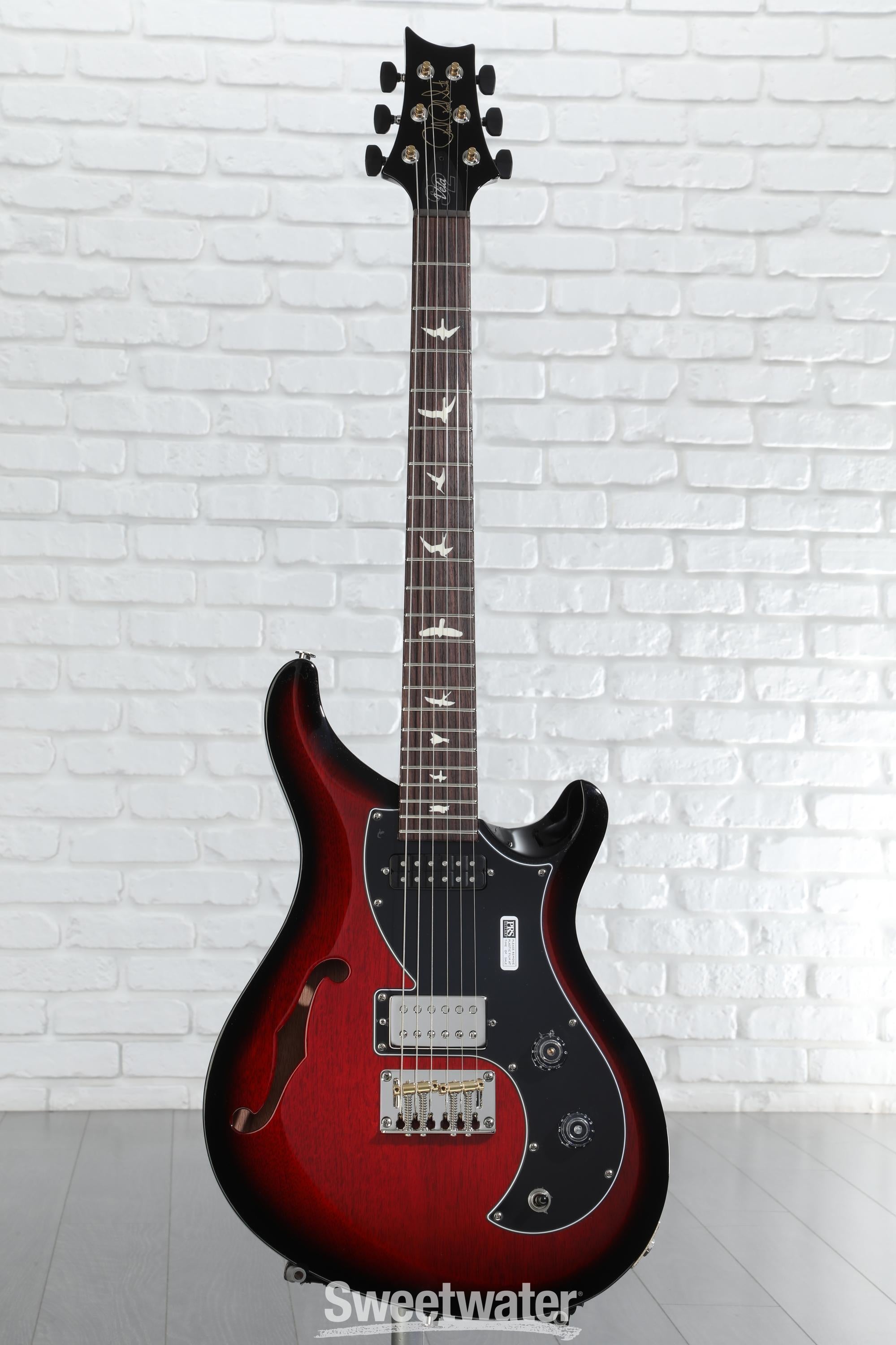 PRS S2 Vela Semi-Hollow Electric Guitar - Scarlet Sunburst