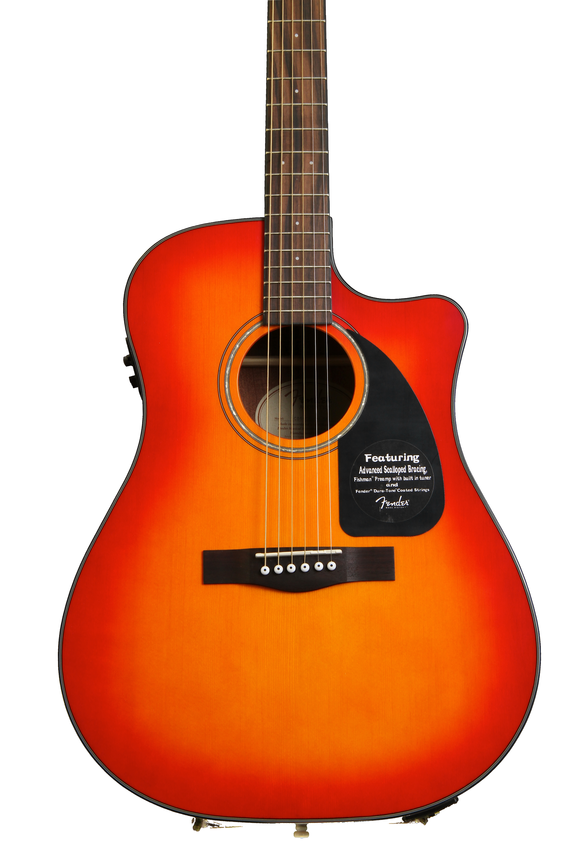 Fender CD-60CE - Cherry Sunburst | Sweetwater