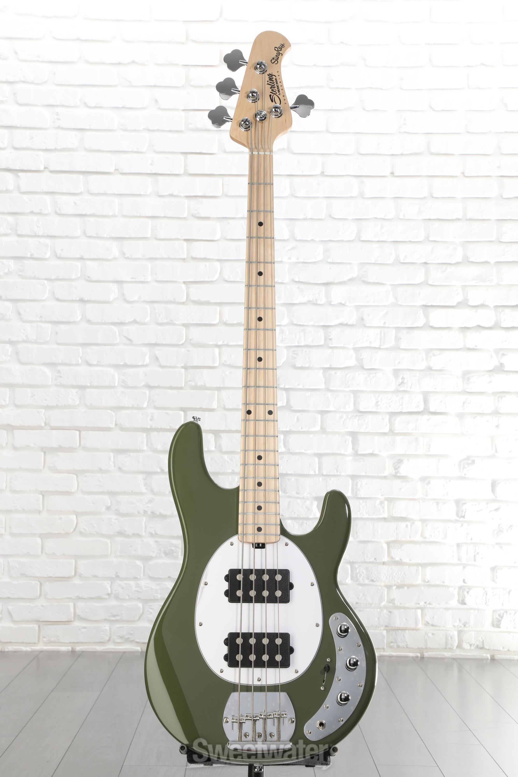 Sterling By Music Man StingRay RAY4HH Bass Guitar - Olive | Sweetwater
