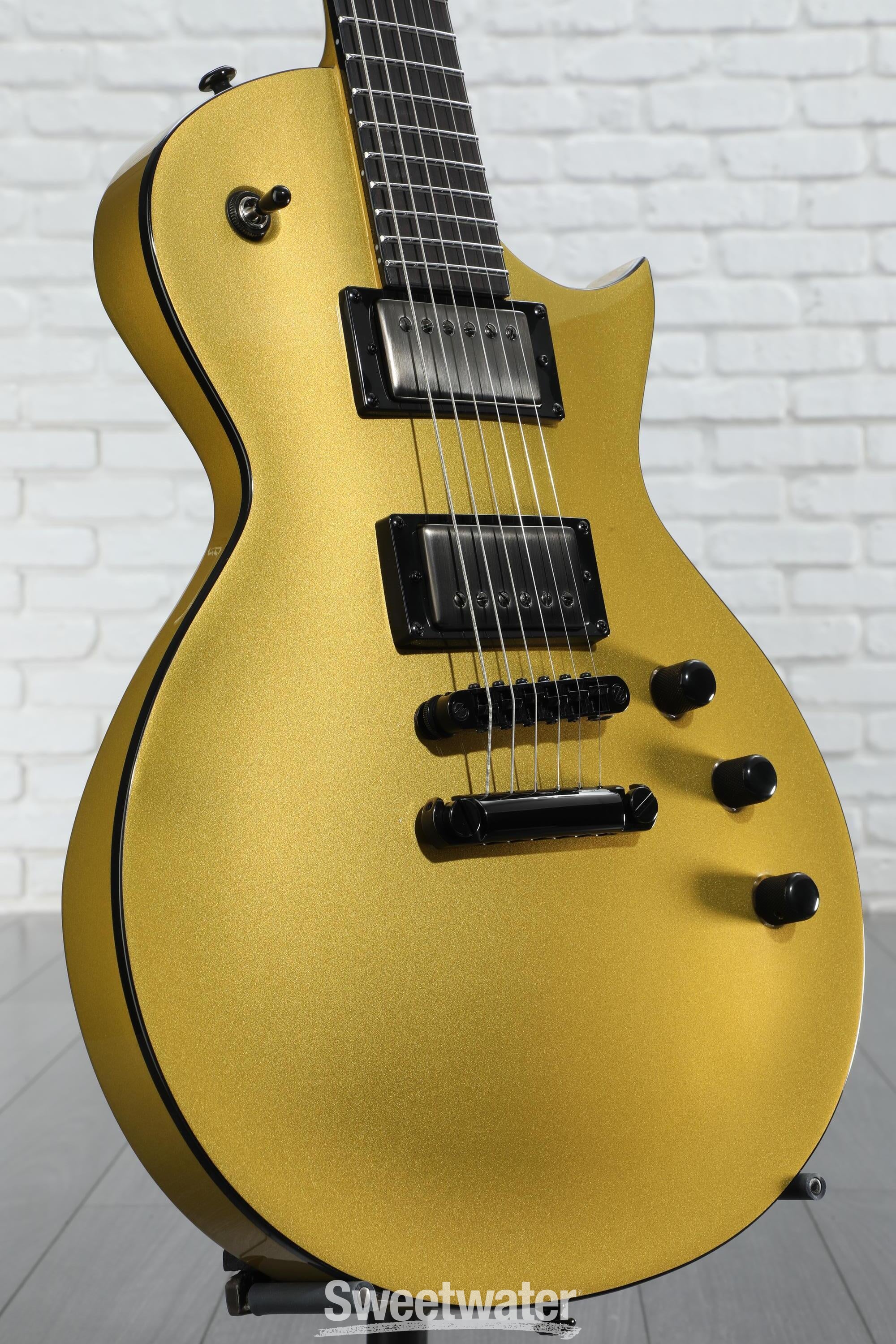 ESP LTD EC-2025 Electric Guitar - Metallic Gold, Ebony Fingerboard