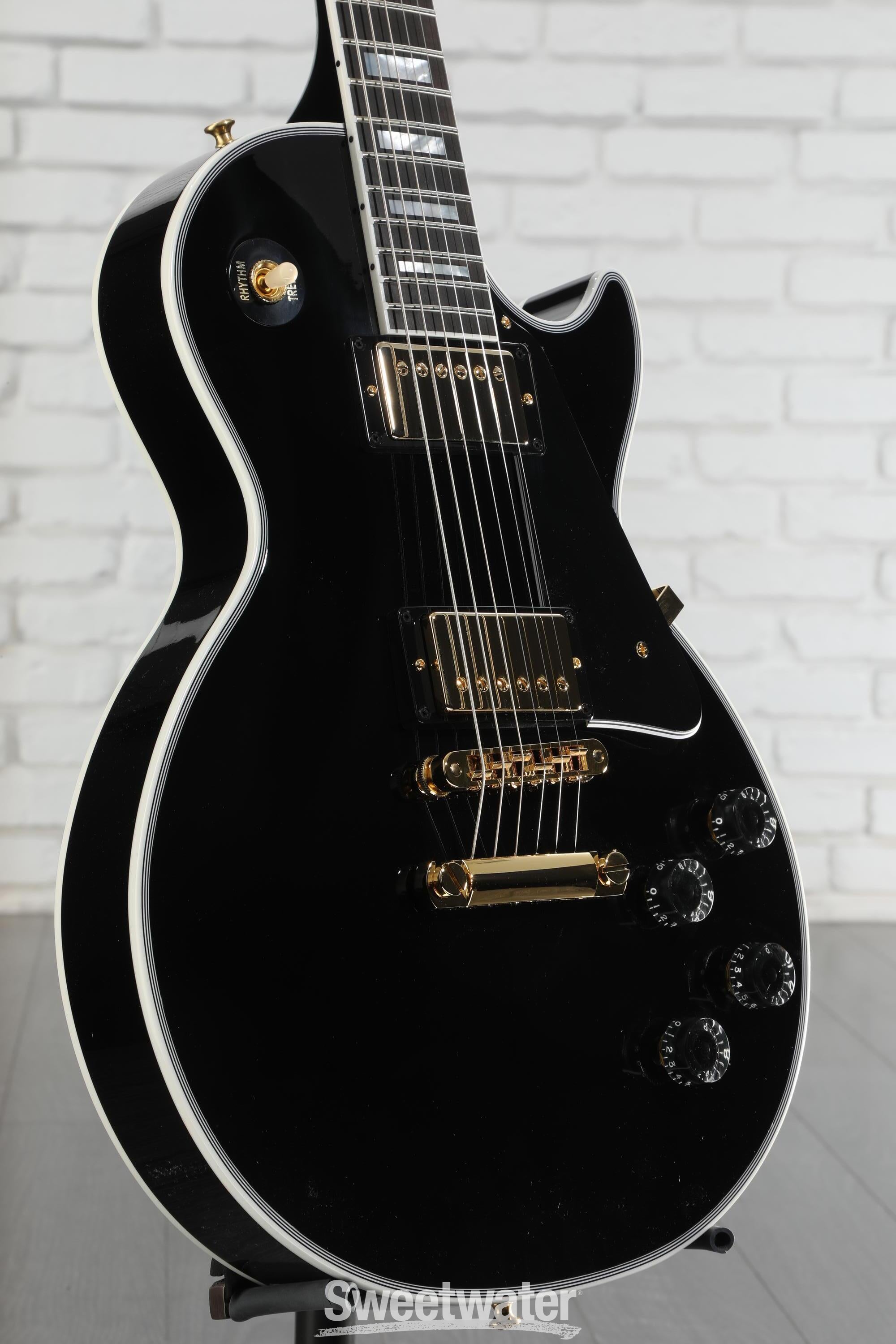 ギター Gibson Custom Shop Les Paul Custom Ebony Les Paul Custom w/ Ebony Fingerboard Gloss | Gibson