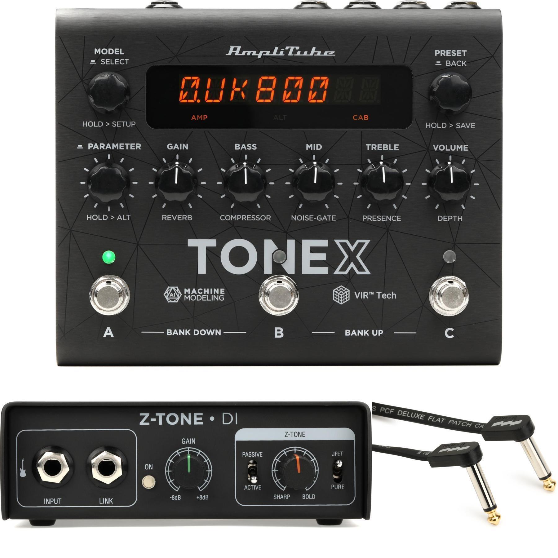 IK Multimedia TONEX Pedal Amplifier/Cabinet/Pedal Modeler with Z-Tone  Active Direct Box