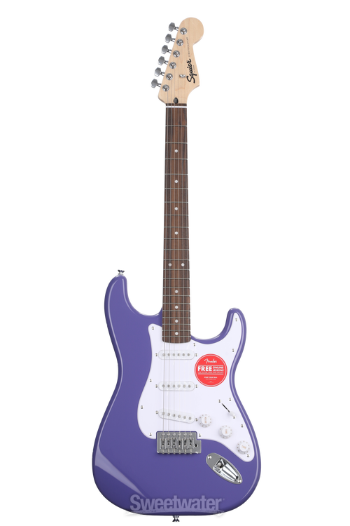 Squier Sonic Stratocaster Electric Guitar - Ultraviolet with Squier Sonic Stratocaster Electric Guitar - Ultraviolet with