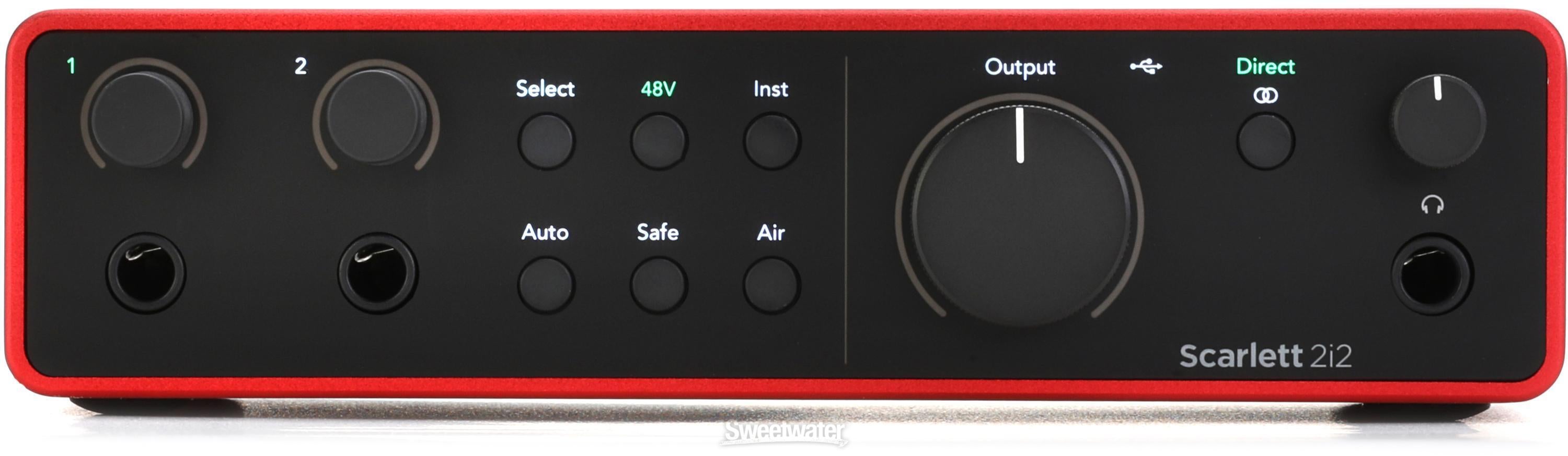 Focusrite Scarlett 2i2 4th Gen USB Audio Interface | Sweetwater