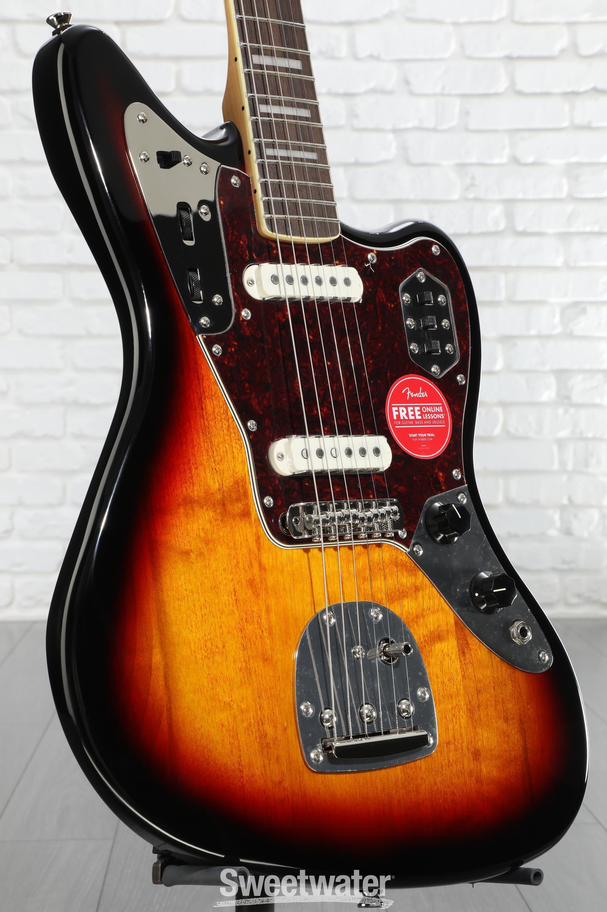 Squier Classic Vibe '70s Jaguar - 3-Tone Sunburst | Sweetwater
