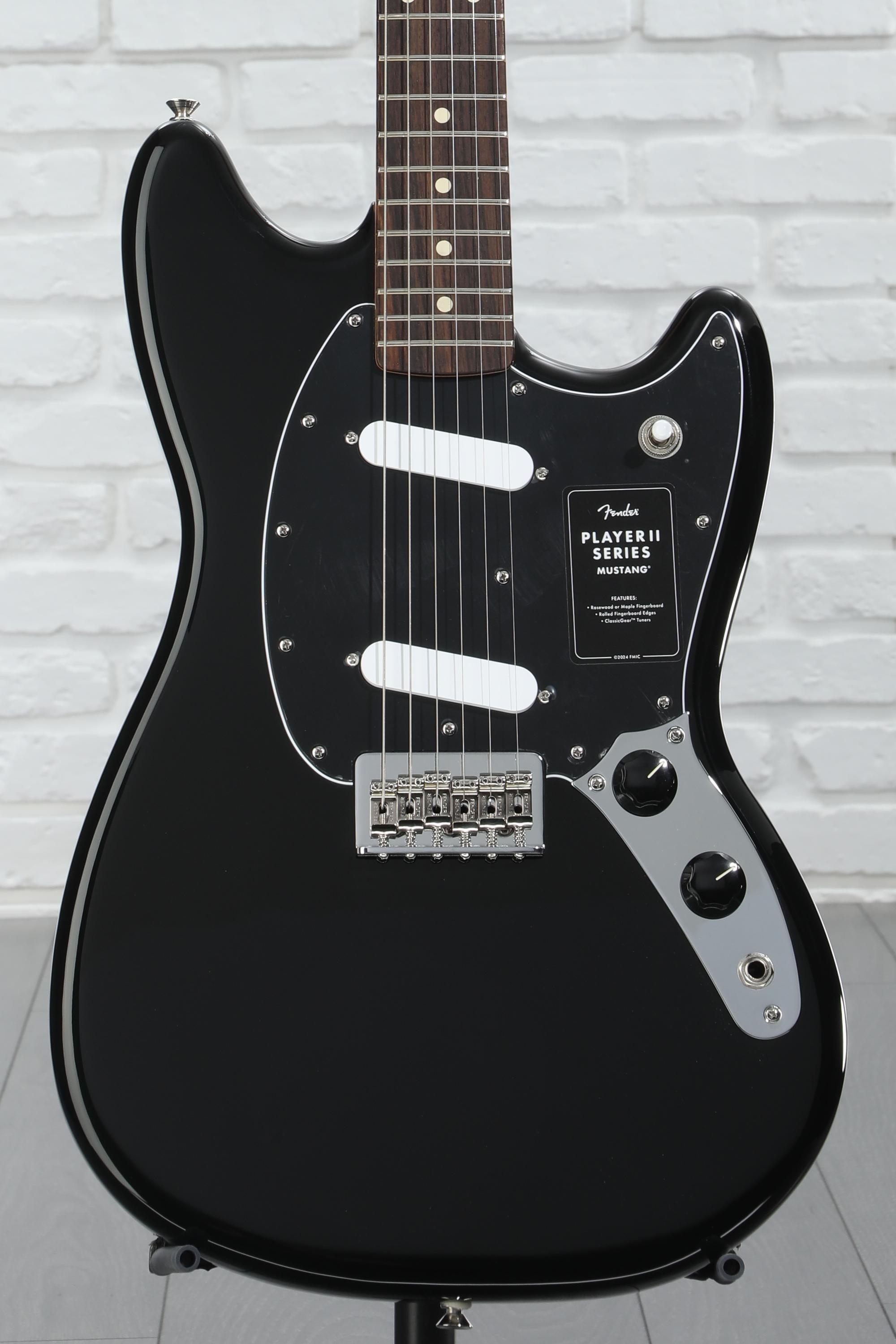 Fender Player II Mustang - Black with Rosewood Fingerboard