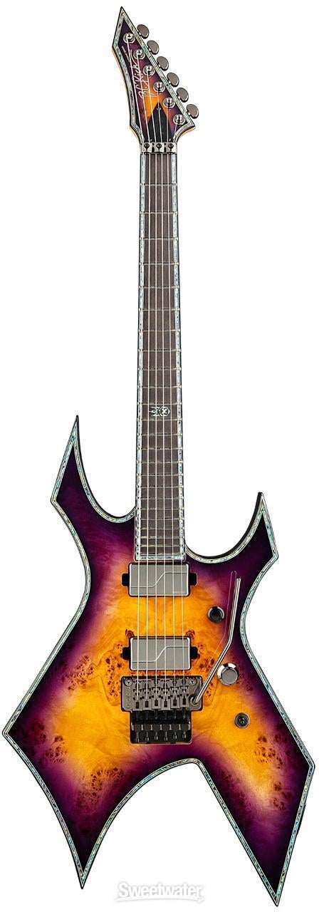 B.C. Rich Warlock Extreme Exotic with Floyd Rose Electric Guitar - Purple  Haze