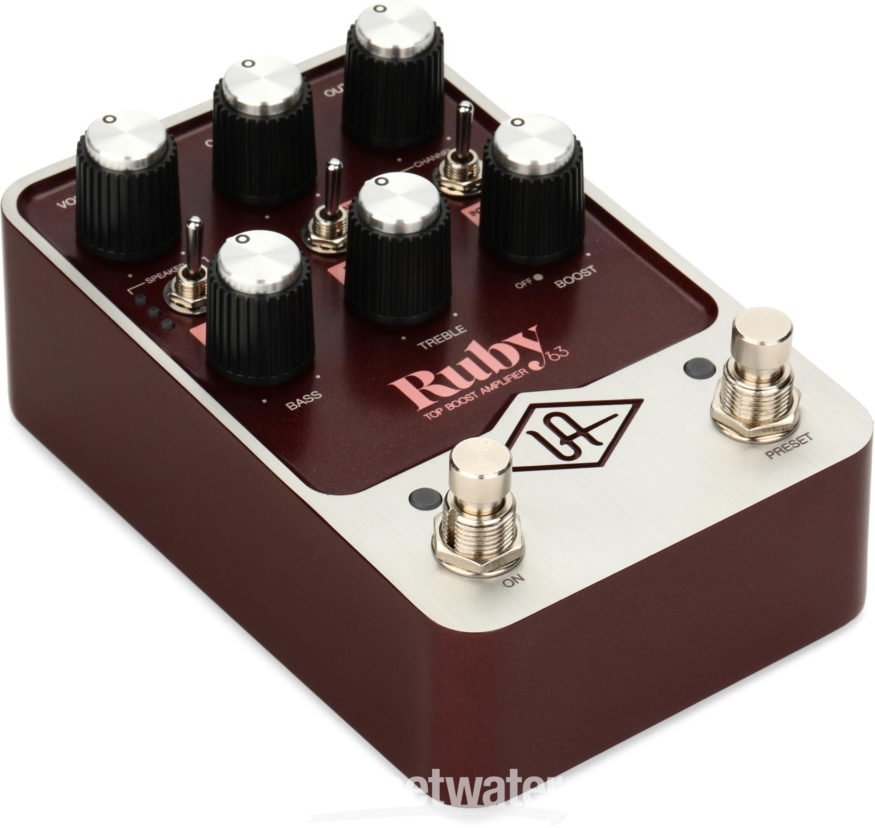 Universal Audio Ruby '63 Top Boost Amplifier Pedal | Sweetwater