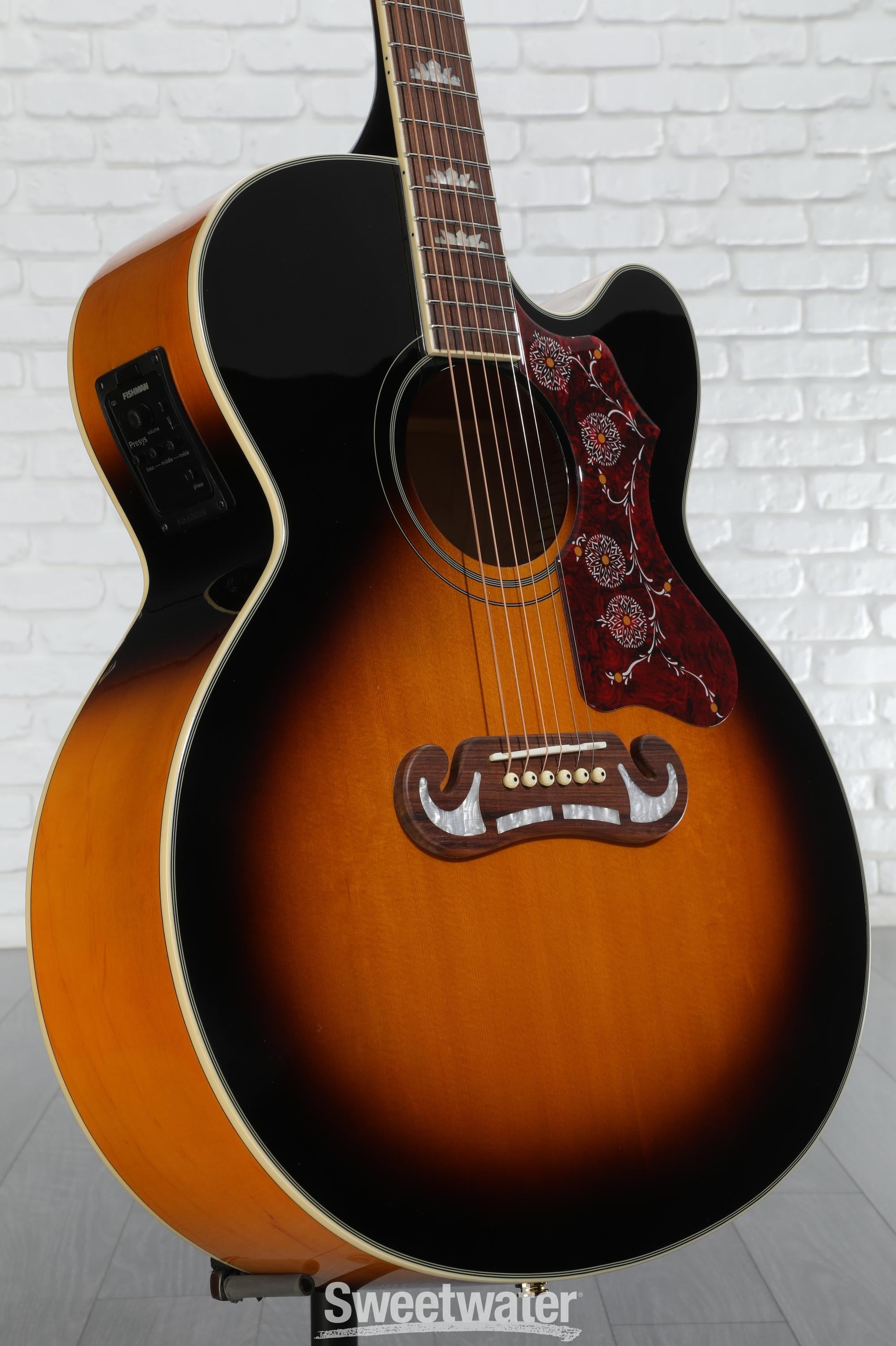 Epi J-200SCE (Solid Top) Nat – Motor City Guitar