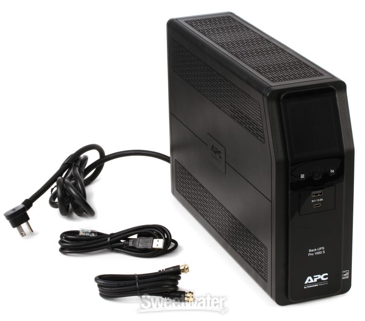 APC UPS 1000VA Sine Wave UPS Battery Backup and Surge Protector, BR1000MS  Backup Battery Power Supply with AVR, (2) USB Charger Ports