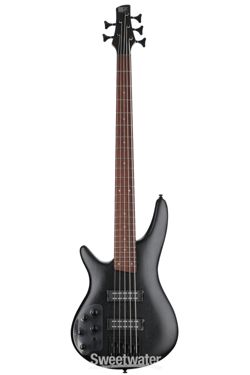 Ibanez Standard SR305EBL Left-handed Bass Guitar - Weathered Black 