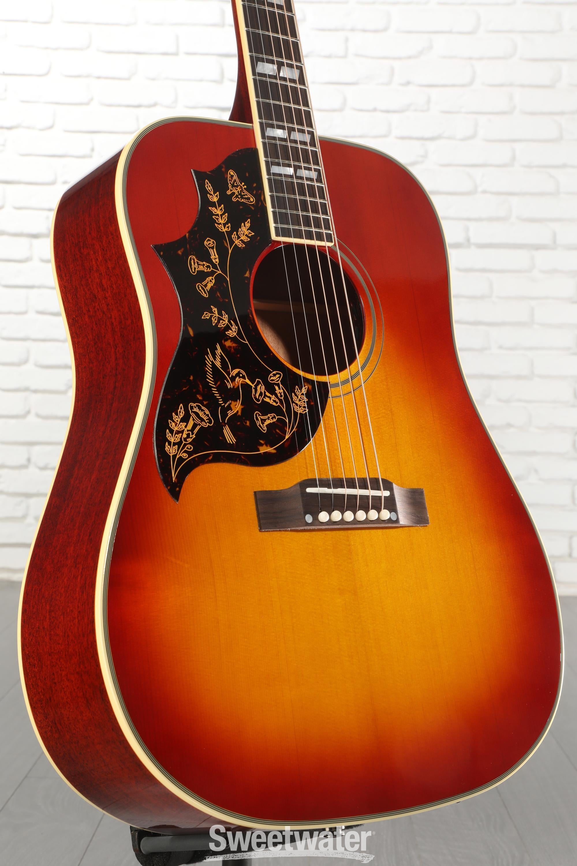 Photo of Epiphone 1960 Hummingbird Reissue Left-handed Acoustic-electric Guitar - Cherry Sunburst