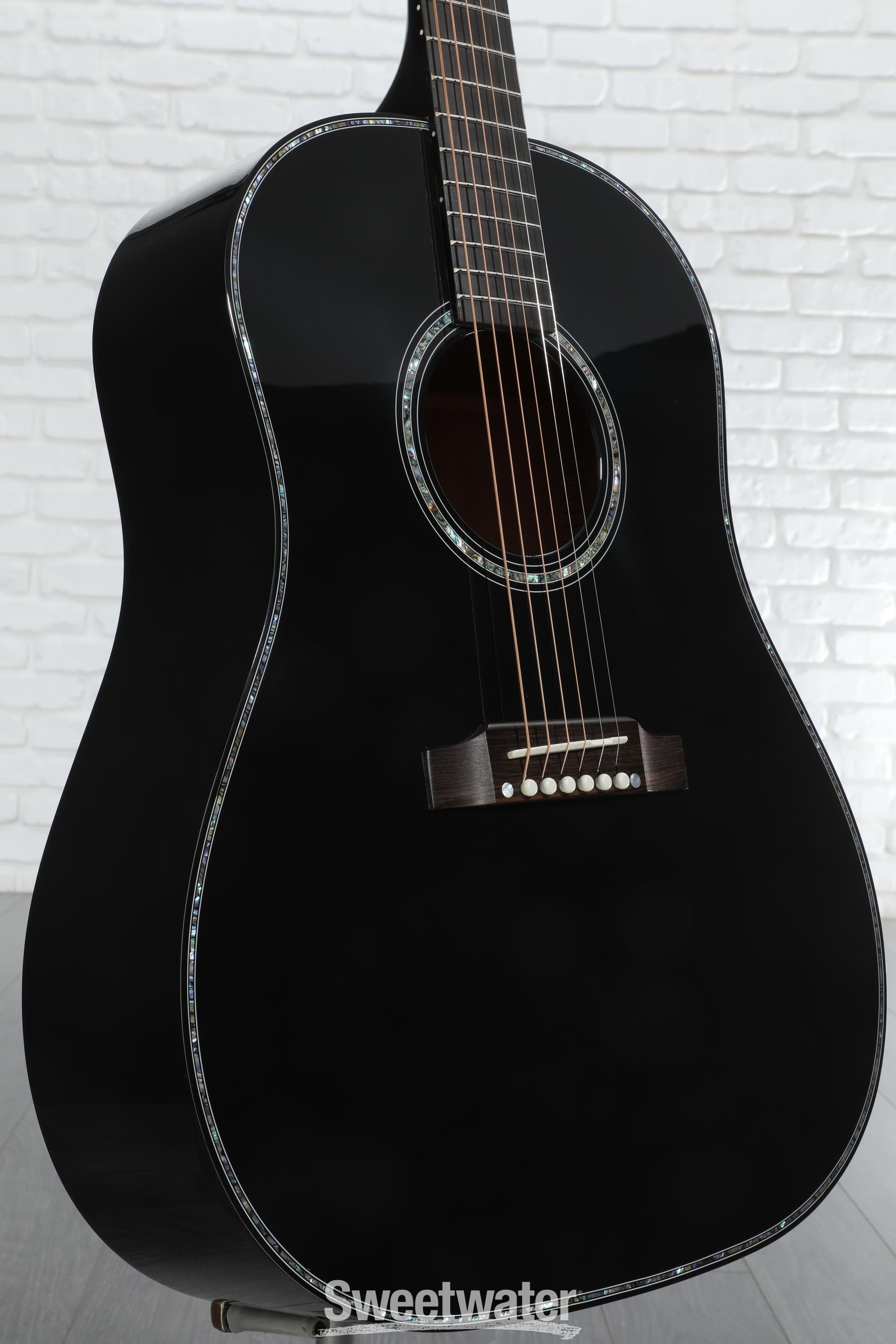 Photo of Gibson Acoustic Dealer Select J-45 Standard Acoustic-electric Guitar - Blacked-out Ebony, Sweetwater Exclusive